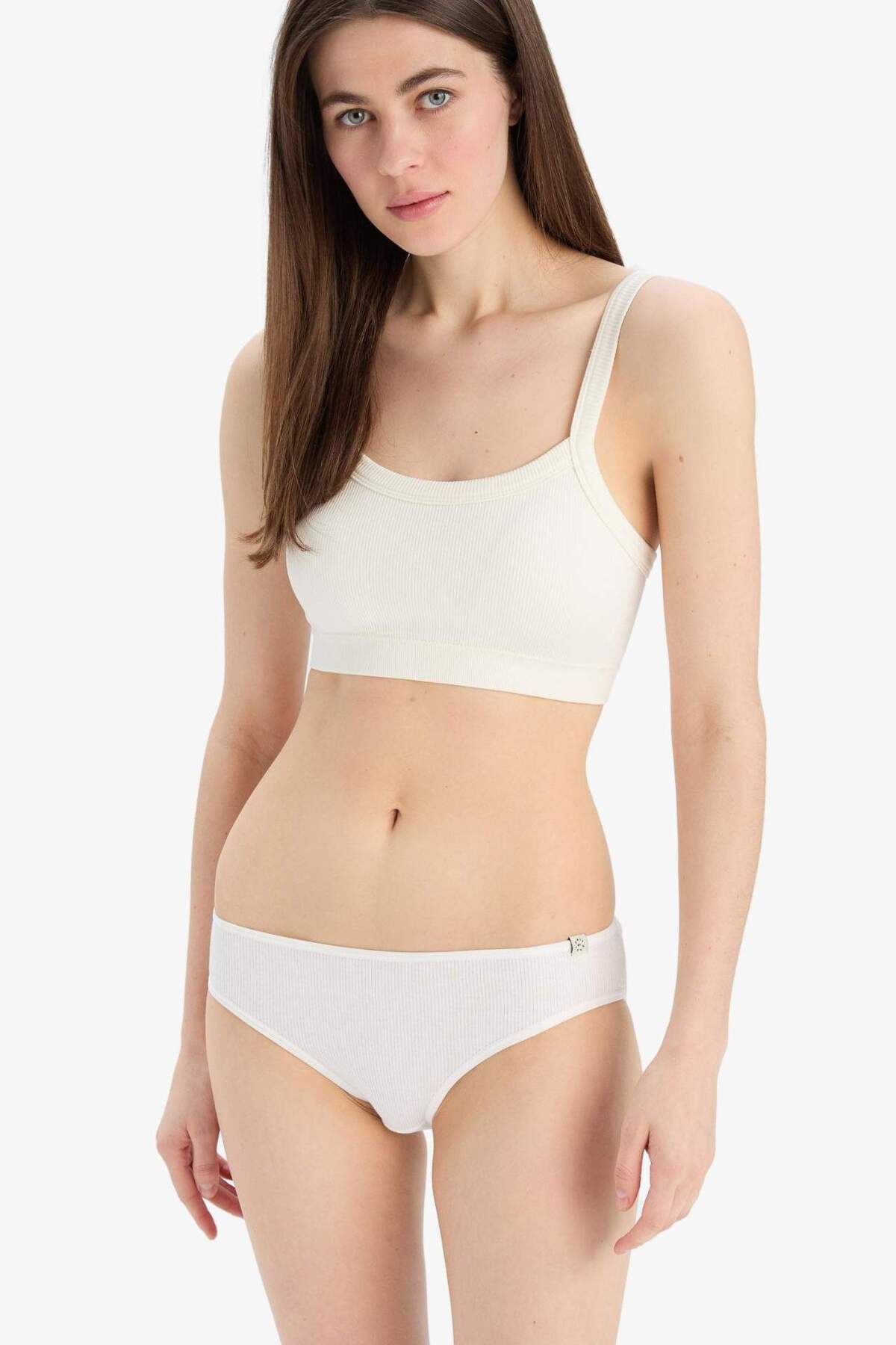 DeFacto-Ribana 3-Piece Strap Brief Panties-Fall in Love D6404Ax25Sp 5