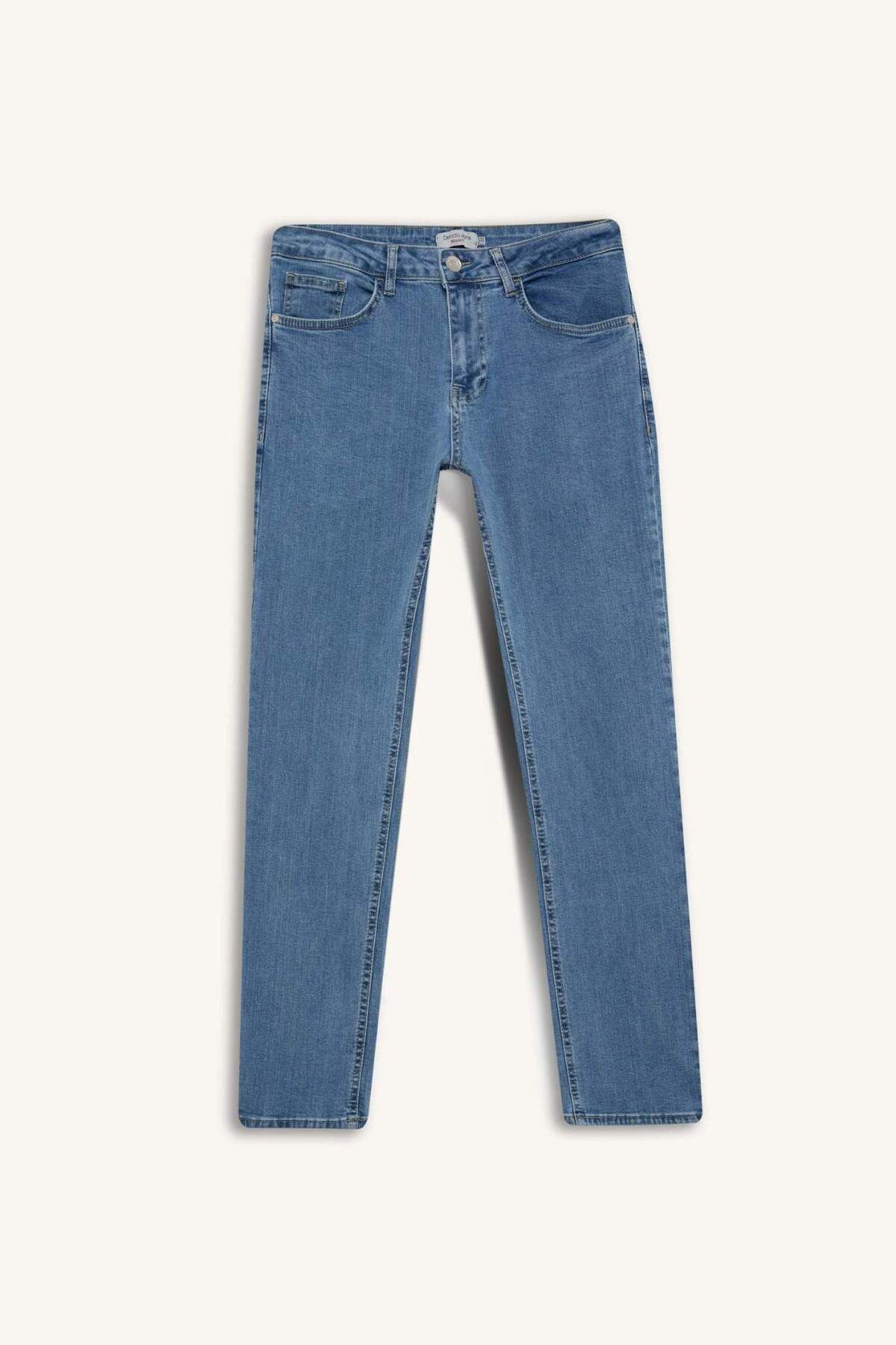 DeFacto-Regular Fit Sergio Jean Pantalonen E3322AX25SP 7