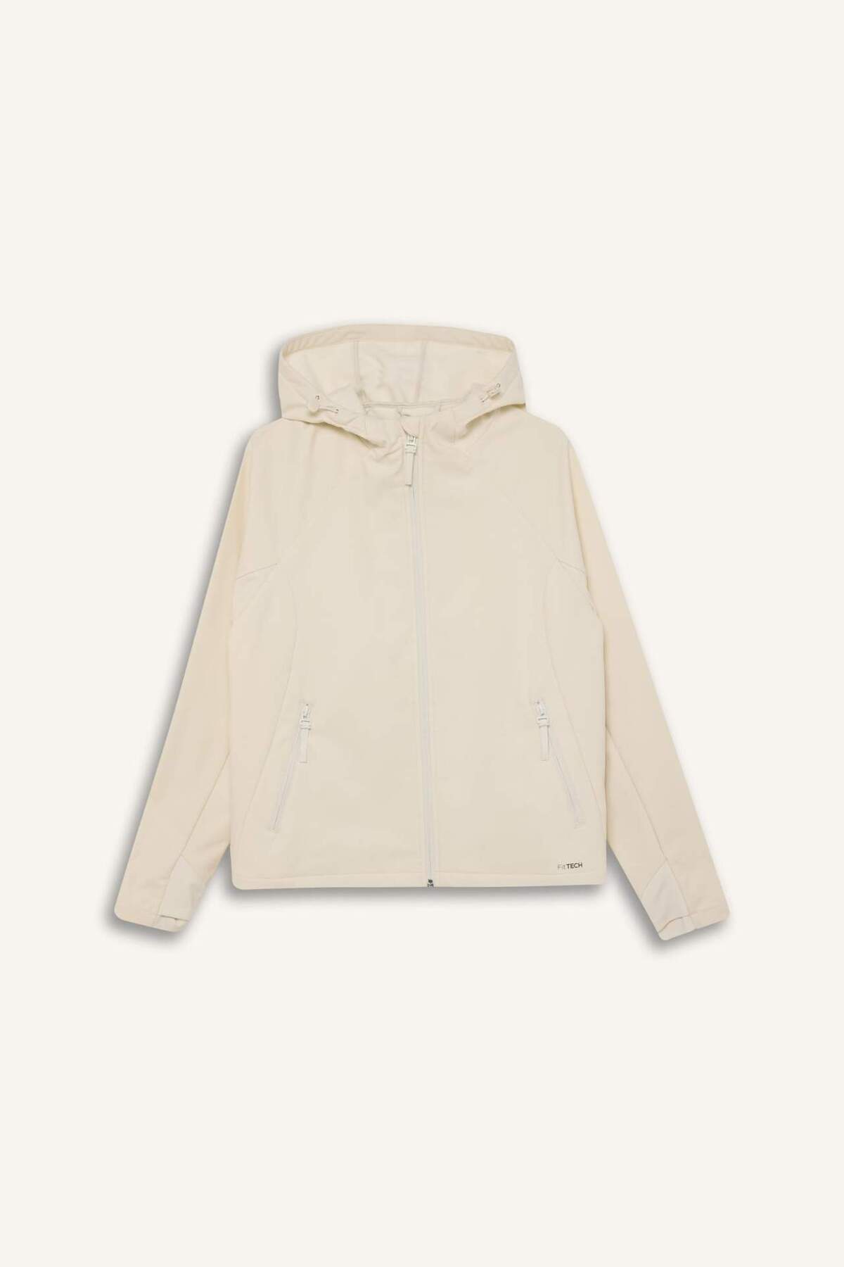 DeFacto-Defactofit Water Repellent Regular Fit Hooded Zippered Softshell Coat D6088Ax25Sp 8
