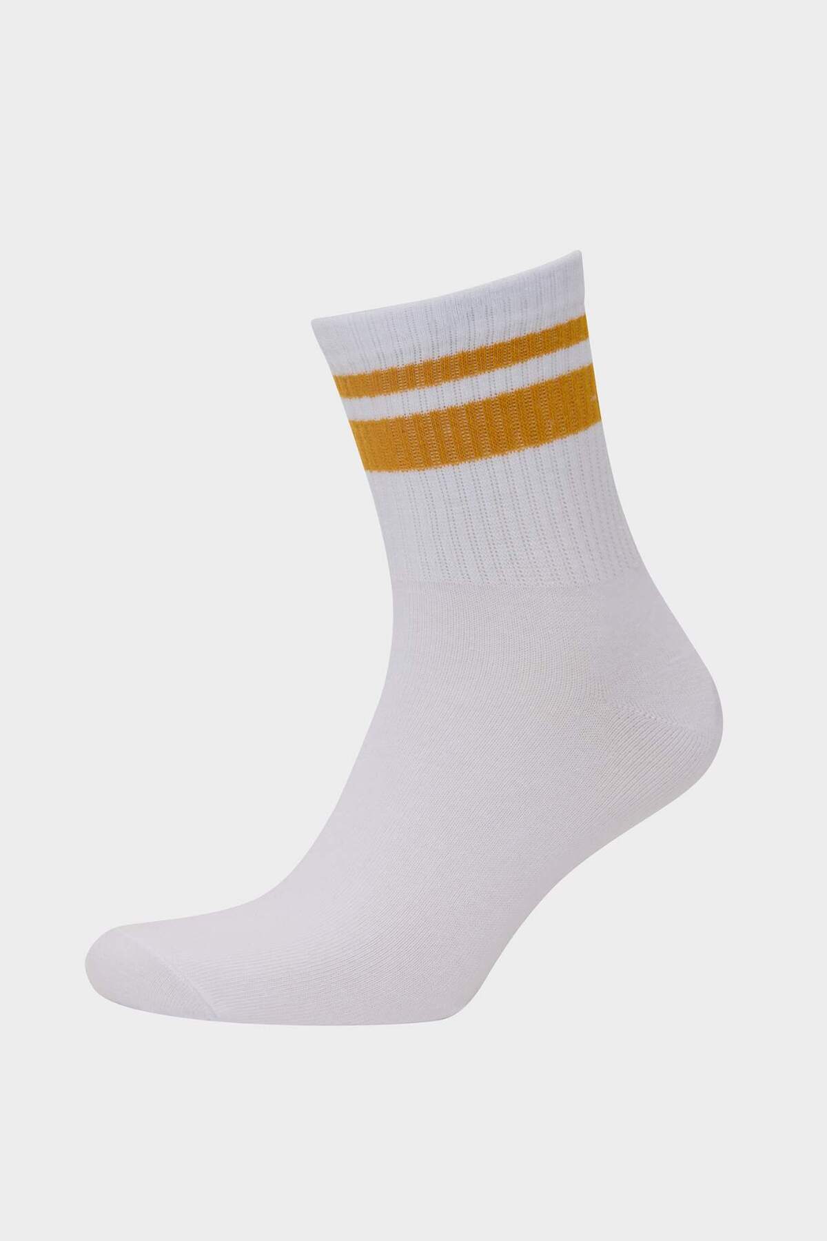 DeFacto-Herren 5 Stück Baumwolle Socken D9671AXNS 2