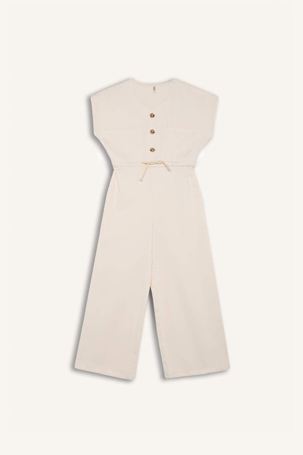 DeFacto-Girl's Gabardine Short Sleeve Jumpsuit D9308A825Sm 7