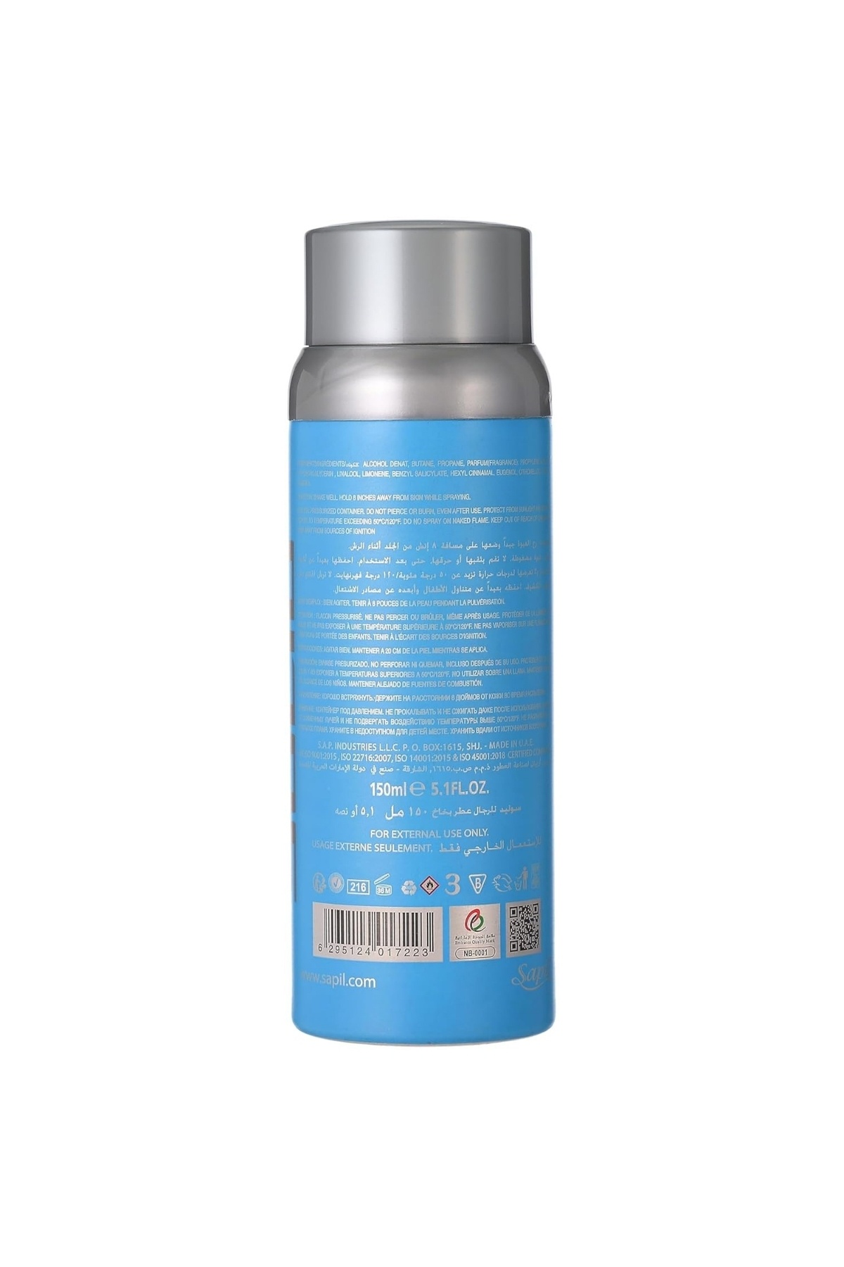 sapil-Perfumed Deodorant Spray For Men Assorted Value Pack 3 x 150 ml 5