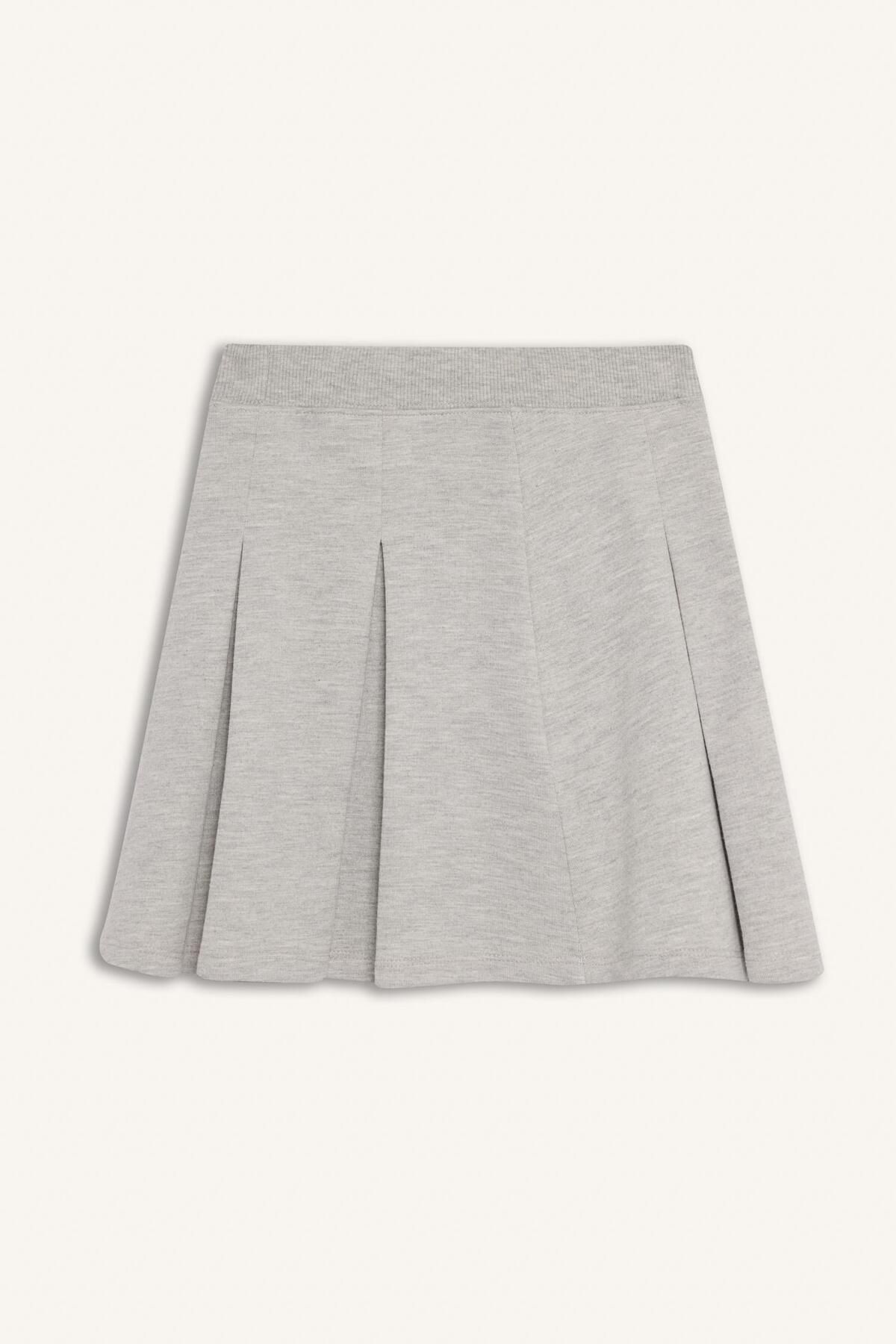DeFacto-Girls Basic Plain Pleated Skirt E2661A825Sm 8
