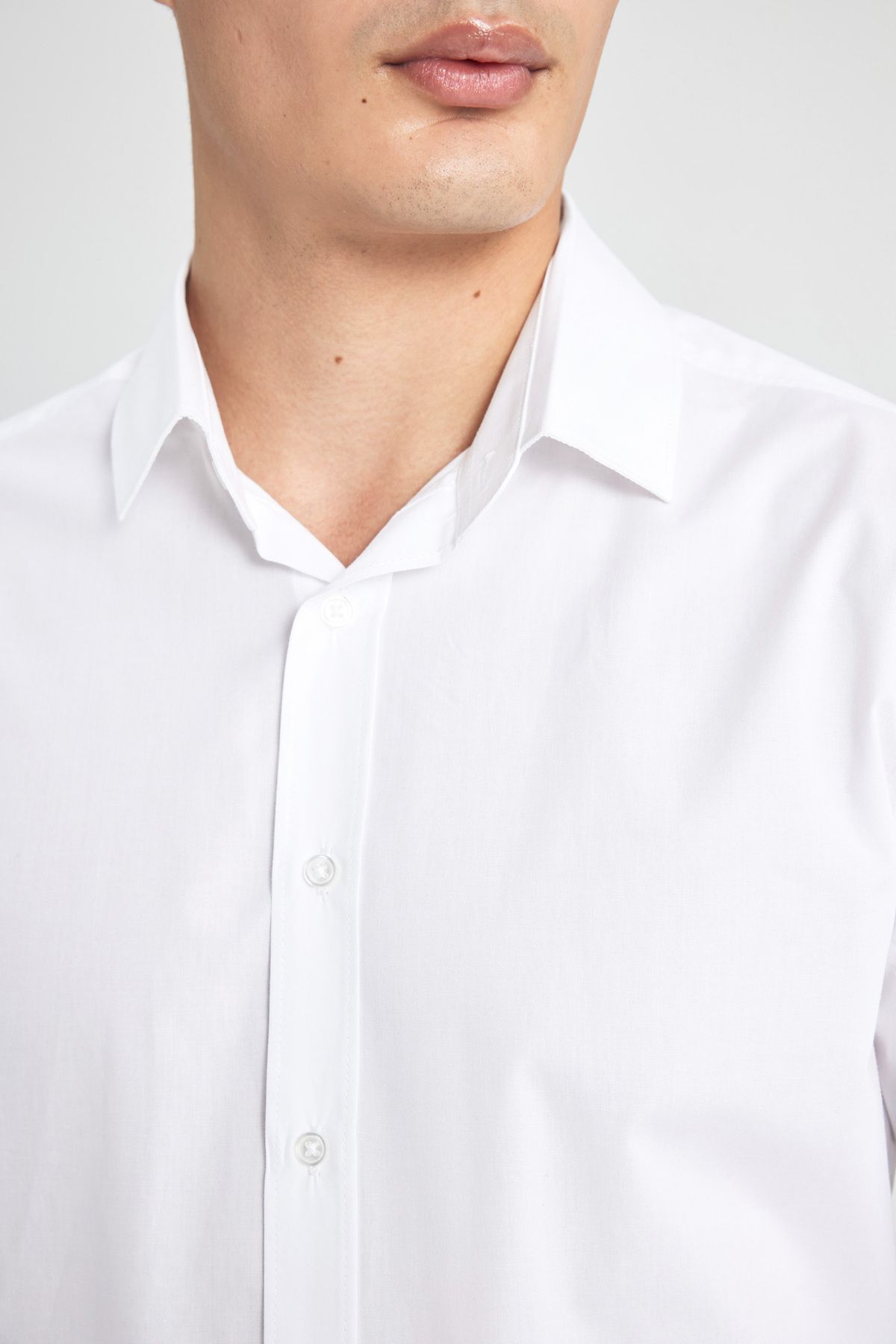 DeFacto-Італійський комір Slim Fit Gomlek Non Iron Utu Free Long Sleeve A7803ax23au 6