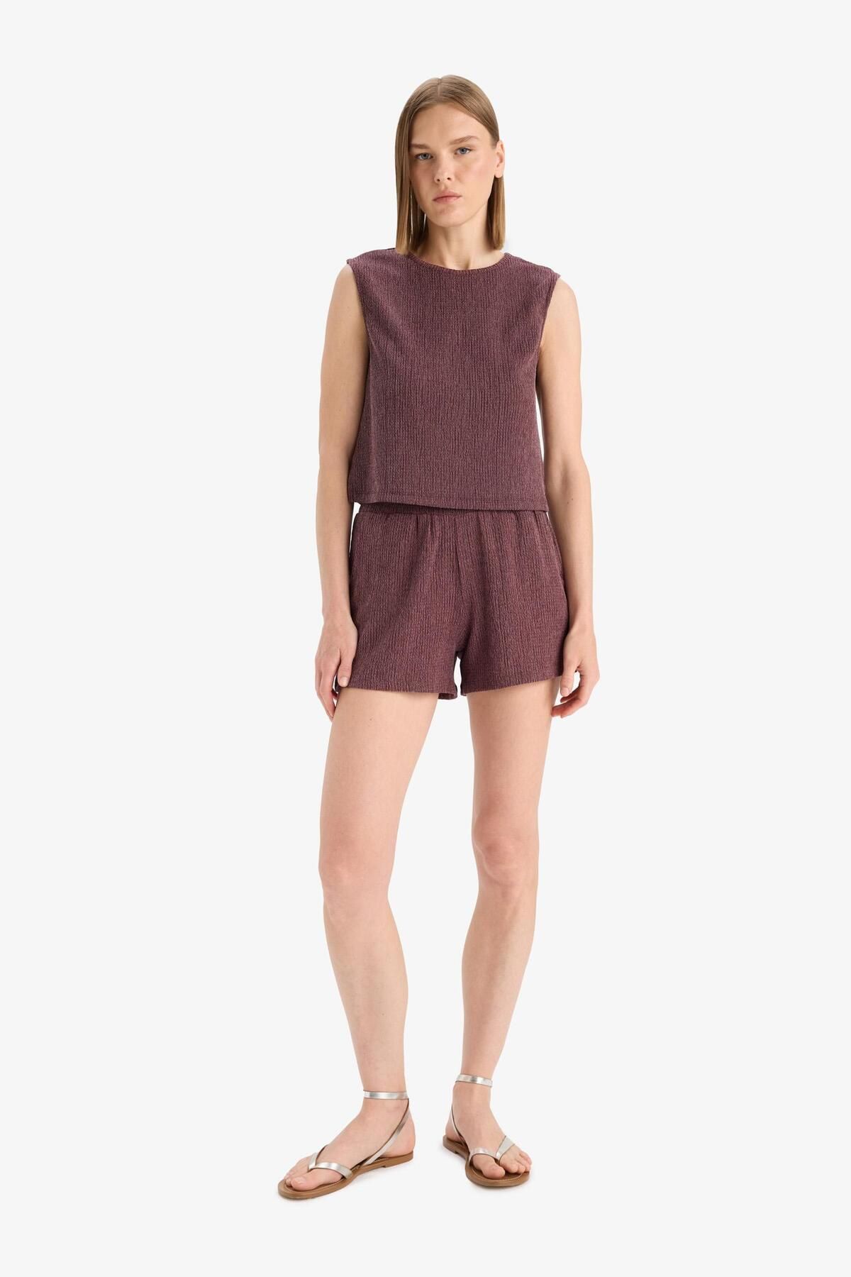 DeFacto-Pantaloni scurți Wraparound Regular Fit F4441AX25SM 4