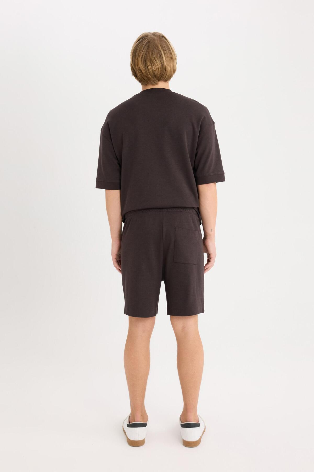 DeFacto-Regular Fit Straight Leg Shorts D9769Ax25Sm 8