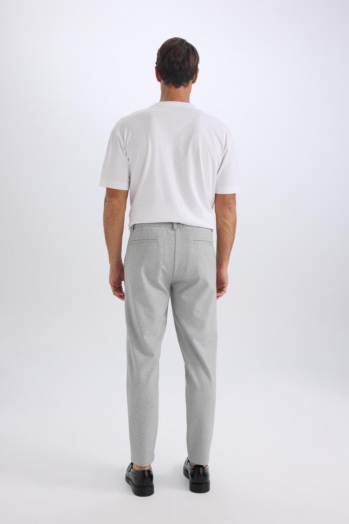 DeFacto-Jogger Straight Leg All-Way Stretching Summer Fabric Trousers T6317Az24Sp 8