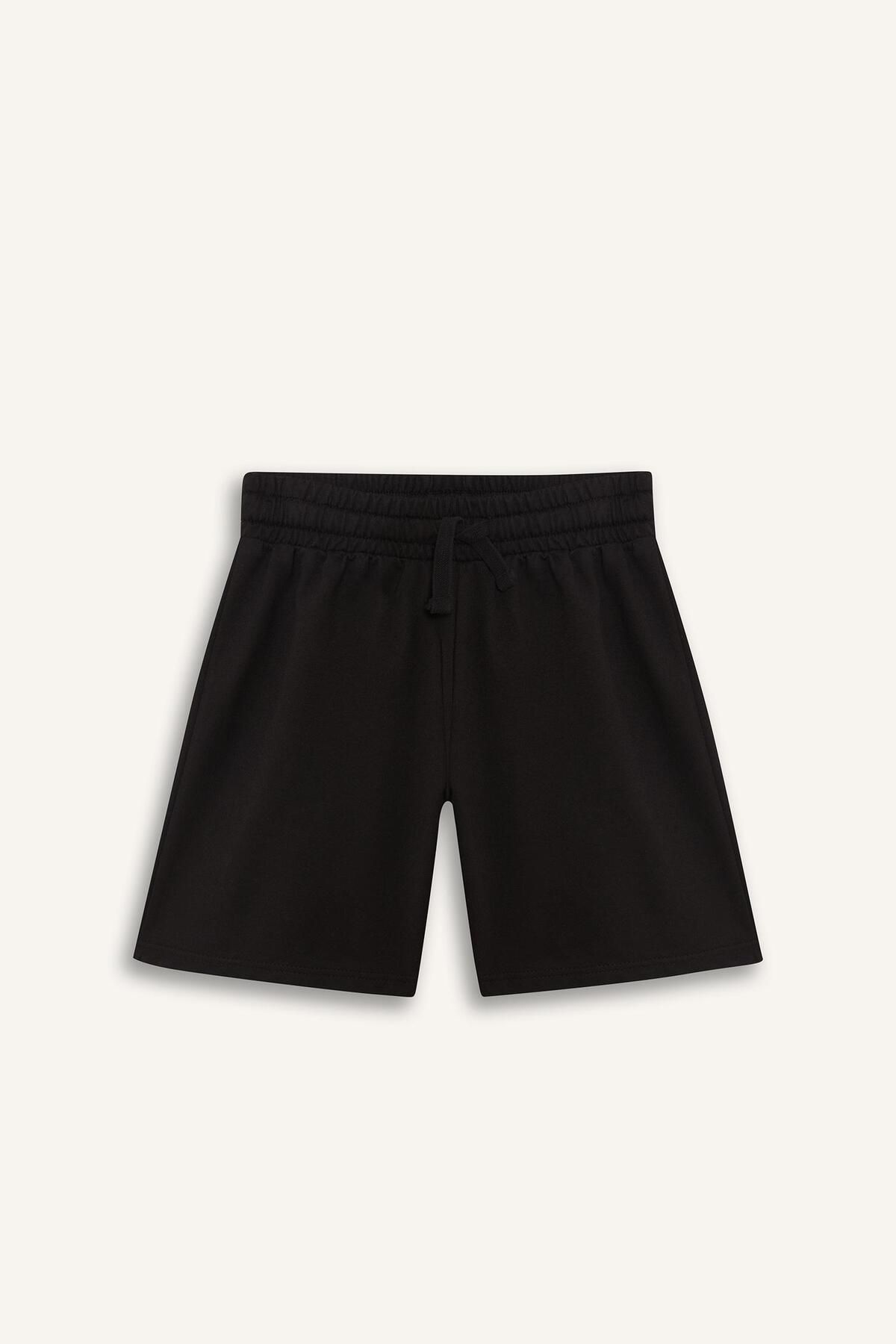 DeFacto-Mädchen-Shorts Relax Fit Basic Solid mit elastischem Bund D9058A825HS 7