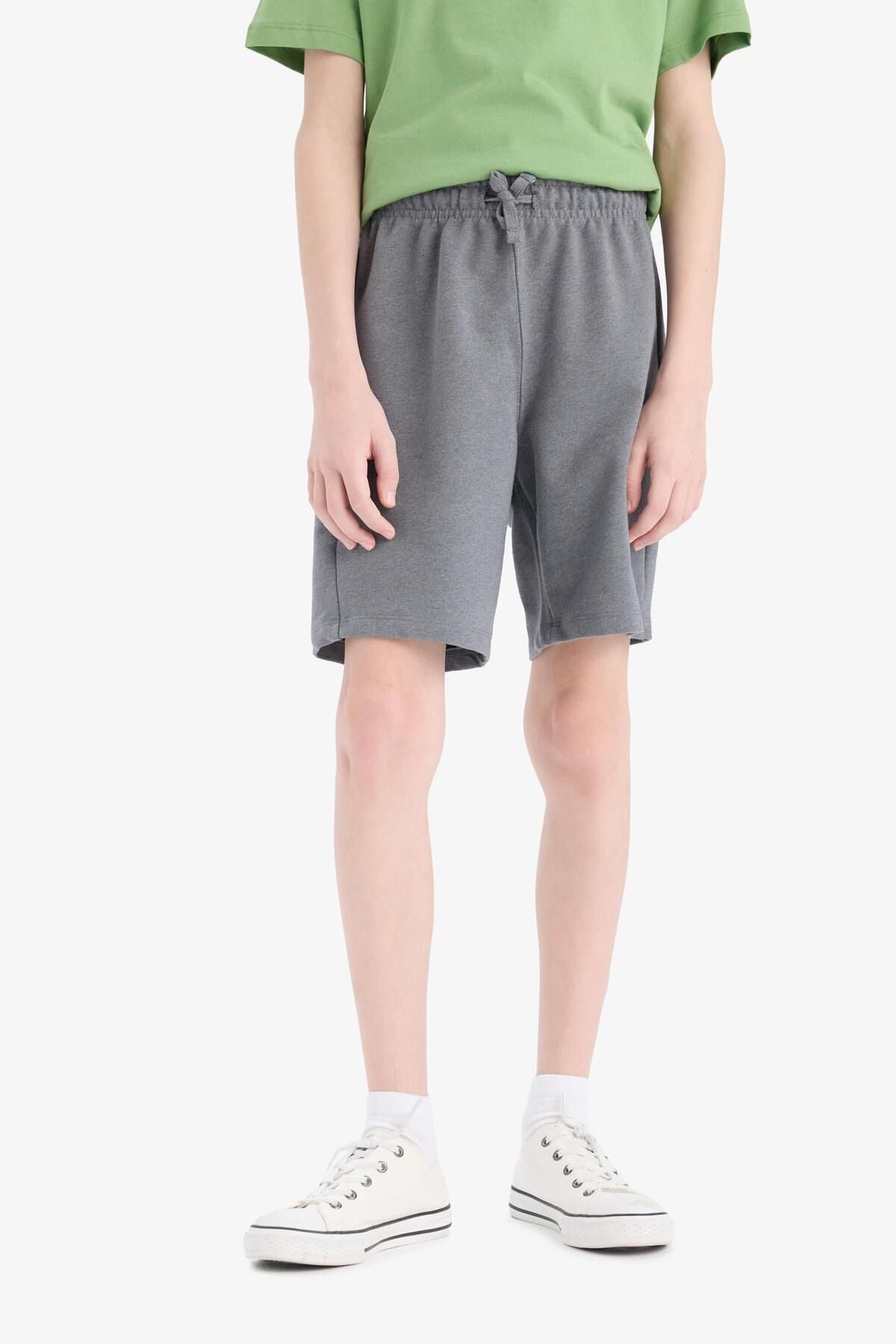 DeFacto-Pantaloni scurți pentru băiat cu talie elastică E6892a825sm 4