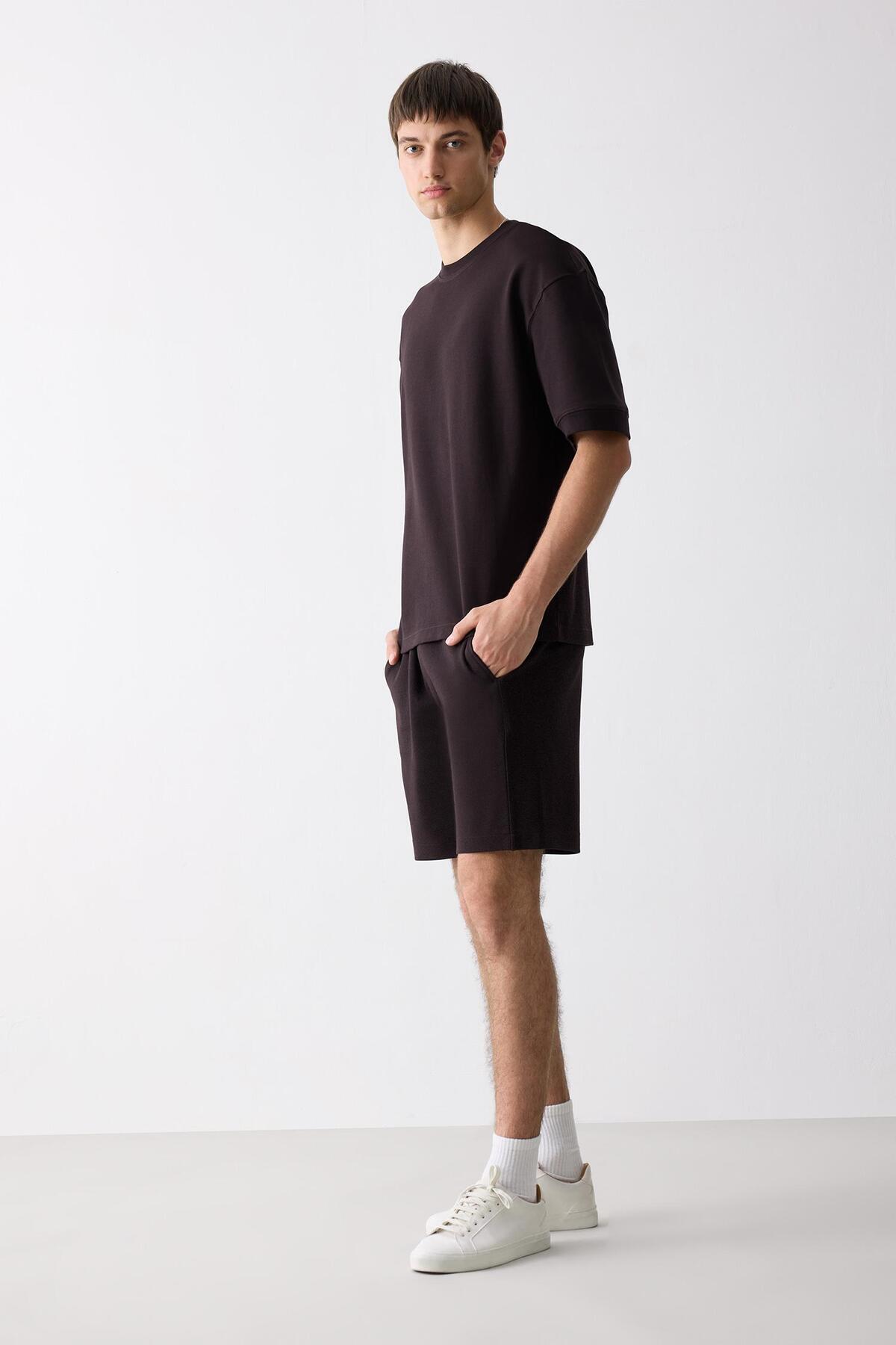 DeFacto-Regular Fit Straight Leg Shorts D9769Ax25Sm 2