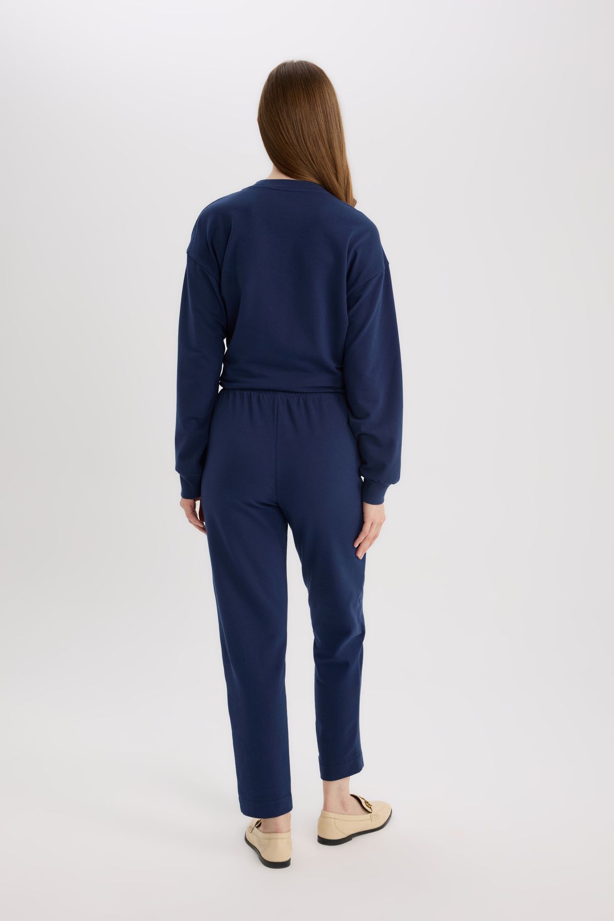 DeFacto-Harem Basic Plain Sweatshirt Fabric Trousers D9363Ax25Sp 5