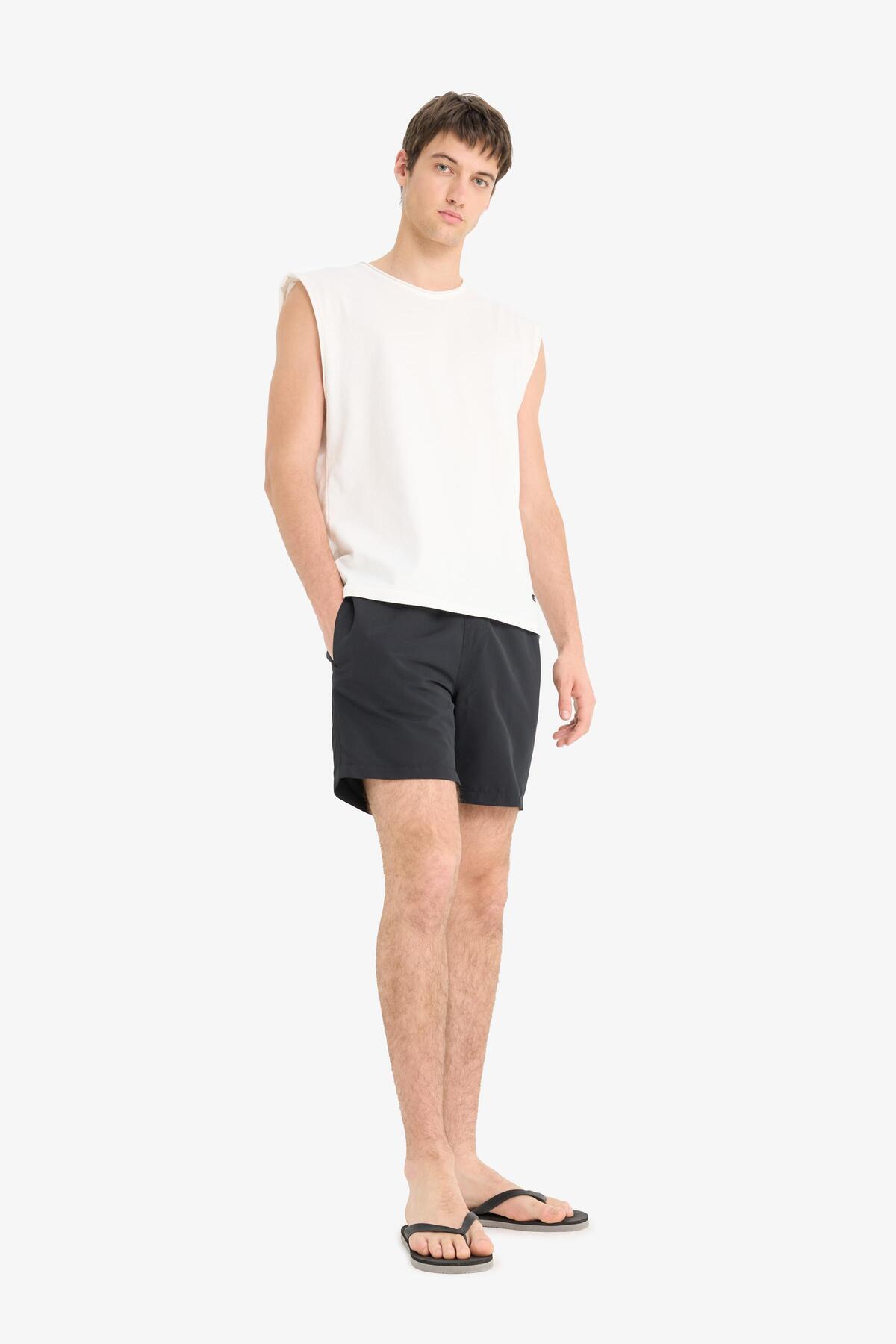 DeFacto-Regular Fit Mesh Lined Above Knee Swim Shorts E4736Ax25Hs 2