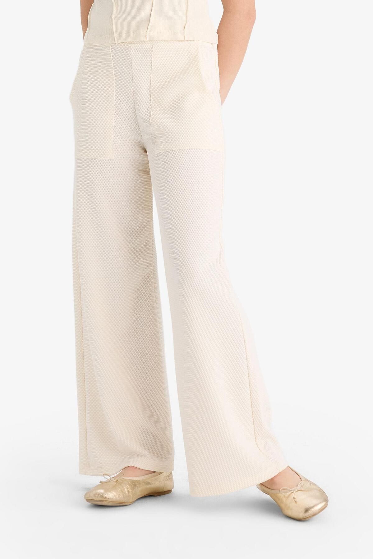 DeFacto-Girl's Wide Leg Trousers C1180A824Sp 4