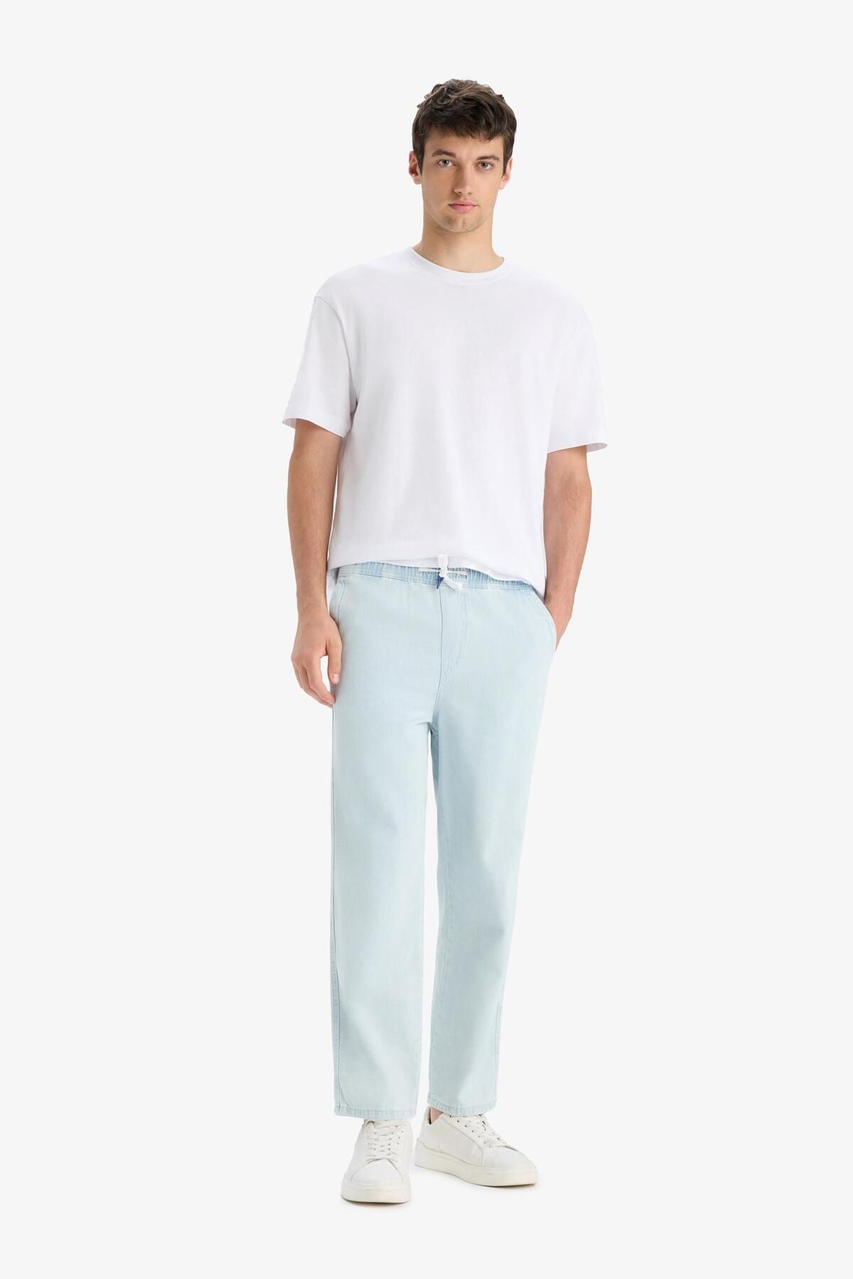 DeFacto-Παντελόνι Ylan Jean Wide Fit C2045ax24sm 4