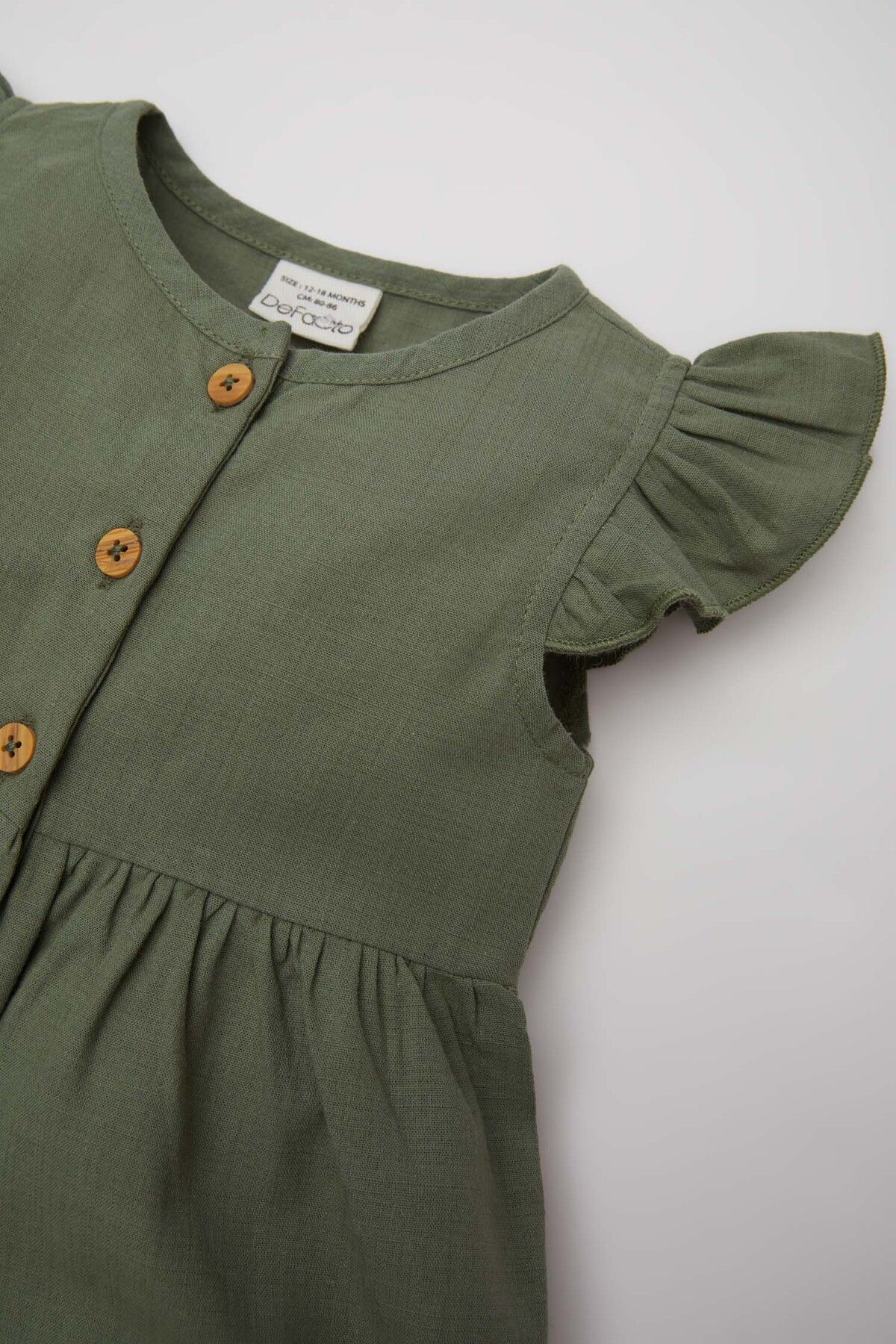 DeFacto-Baby Girl Αμάνικο λινό look φόρεμα Z7402a223sm 3