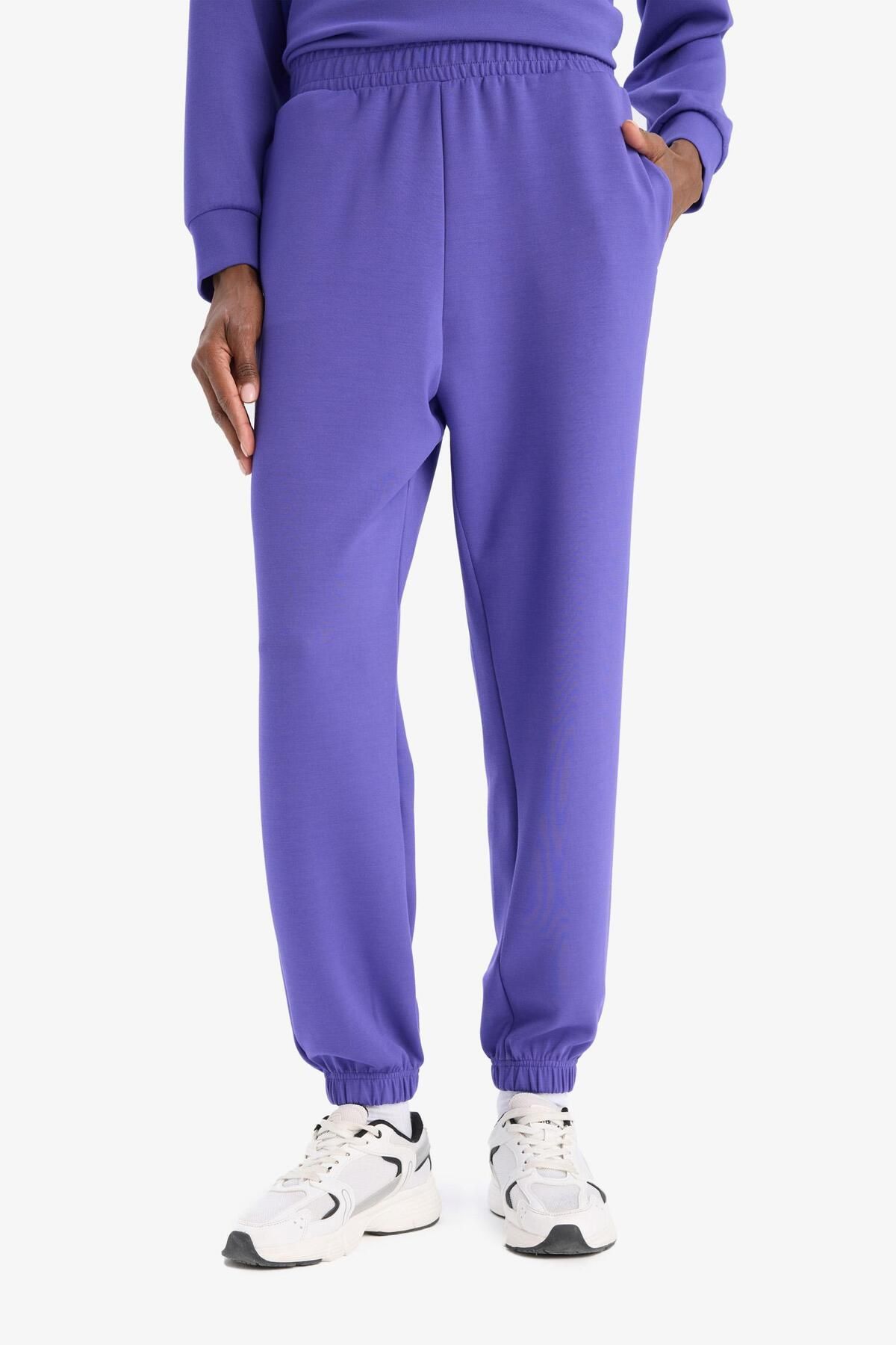 DeFacto-DeFactoFit Sport Jogginghose Slim Standard Fit Modal mit Doppeltaschen Basic Uni B1794AX25SP 5