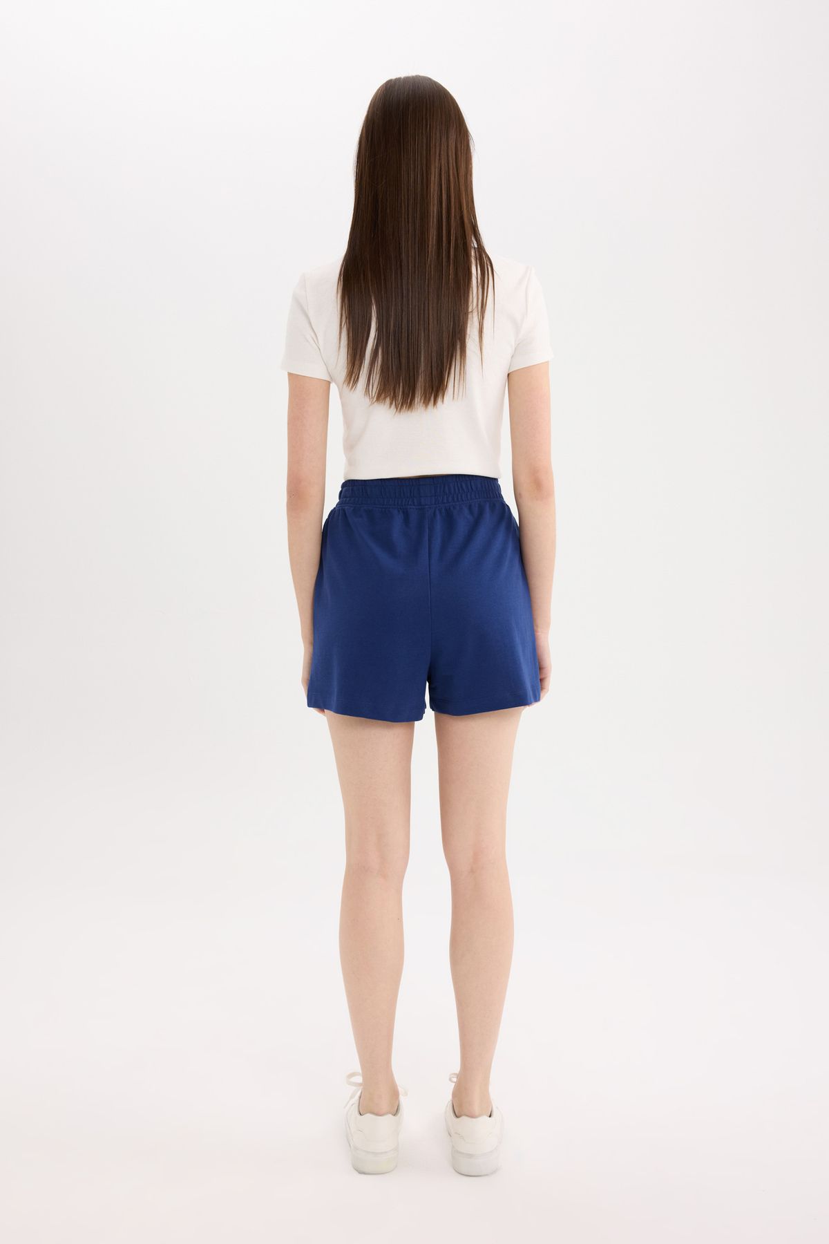 DeFacto-Pantaloni scurți cu talie elastică și buzunare cu picioare drepte U3357AZ25SM 6