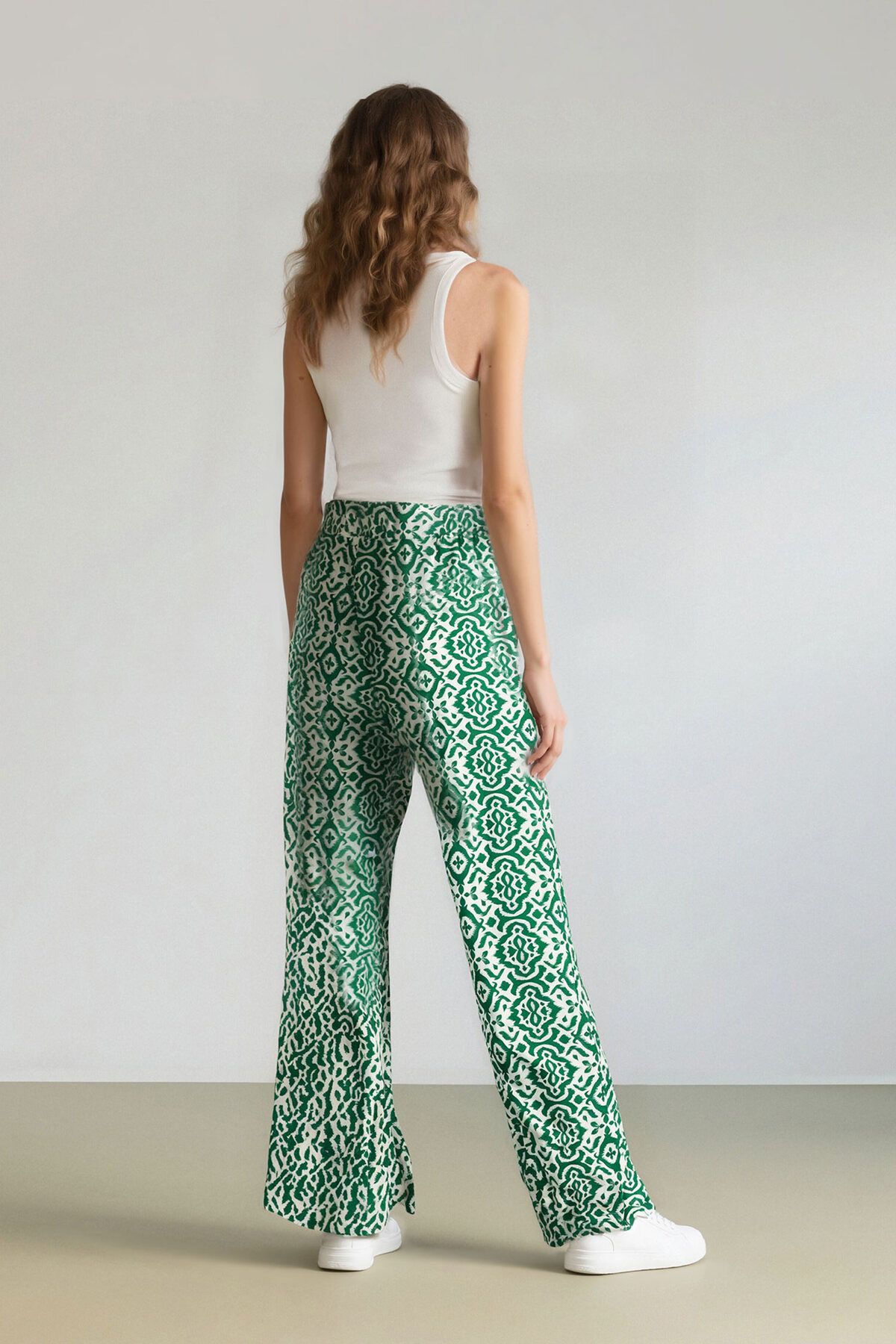 DeFacto-Palazzo-Hose mit weitem, weitem Bein und regulärer Passform D4631AX25SP 7