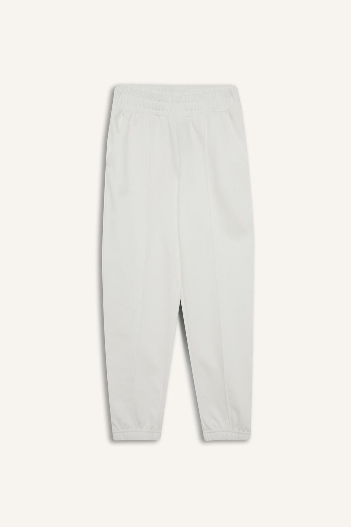 DeFacto-Girl's Basic Plain Jogger Sweatpants with Elastic Waist X9036A625Au 8