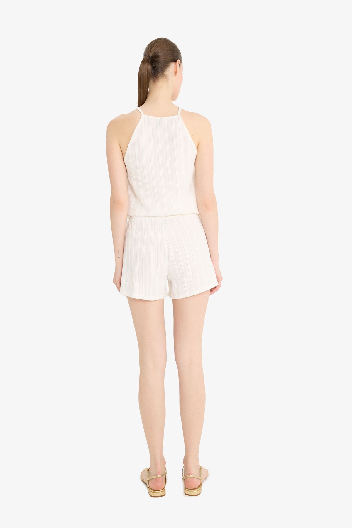 DeFacto-Regular Fit Bürümcük Shorts F4445AX25SM 7