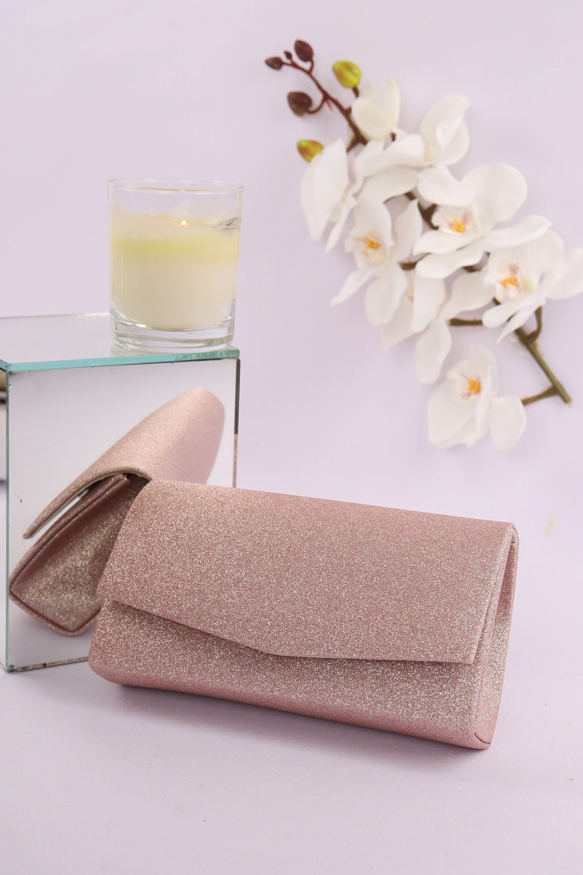weem bag Elysara EB0201 | KUM SİM GÖZ ALICI MİNİK ZARF ABİYE ÇANTA görsel 2