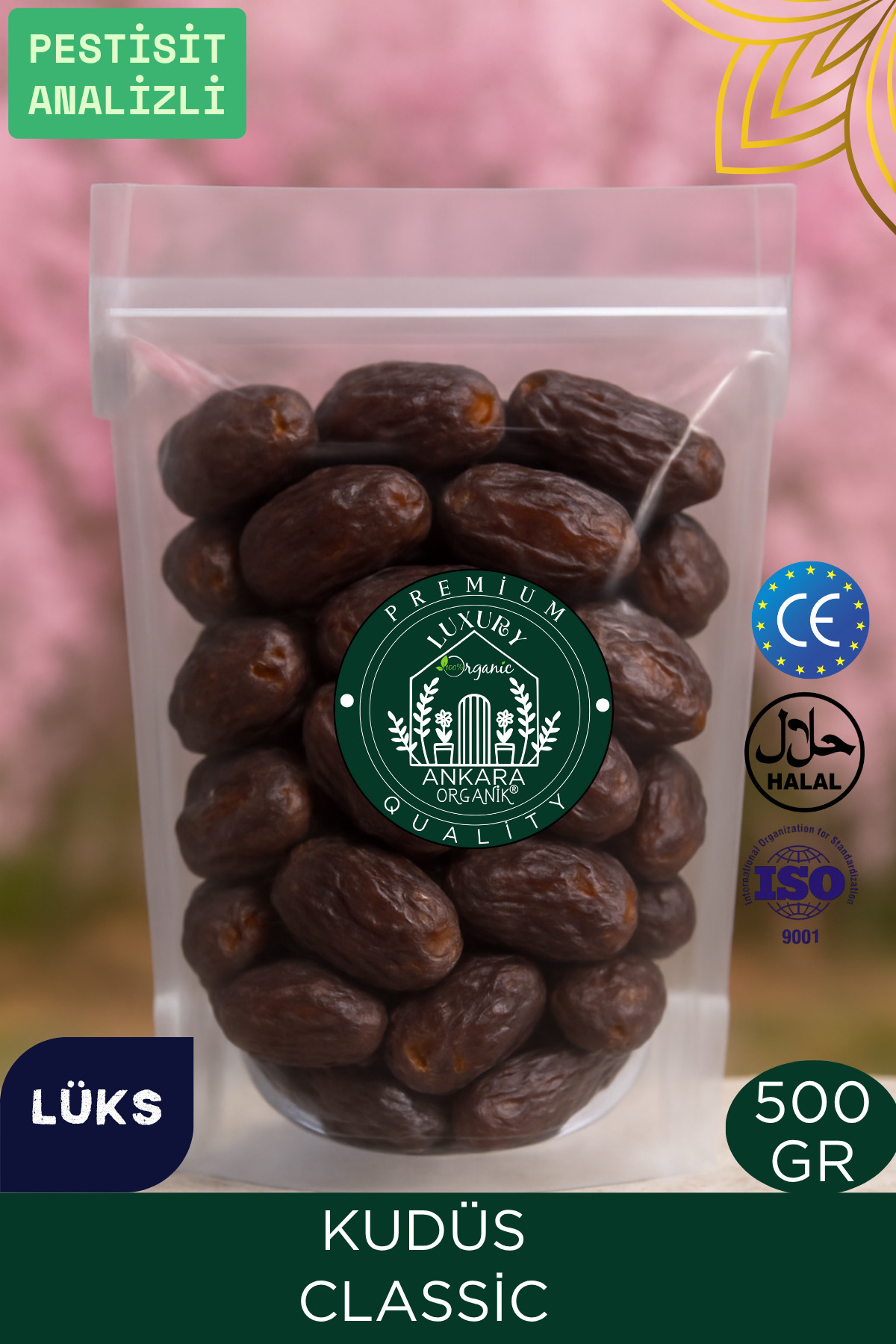 Ankara Organik Hurma Kudüs - Elenmiş, Classic 500 gr