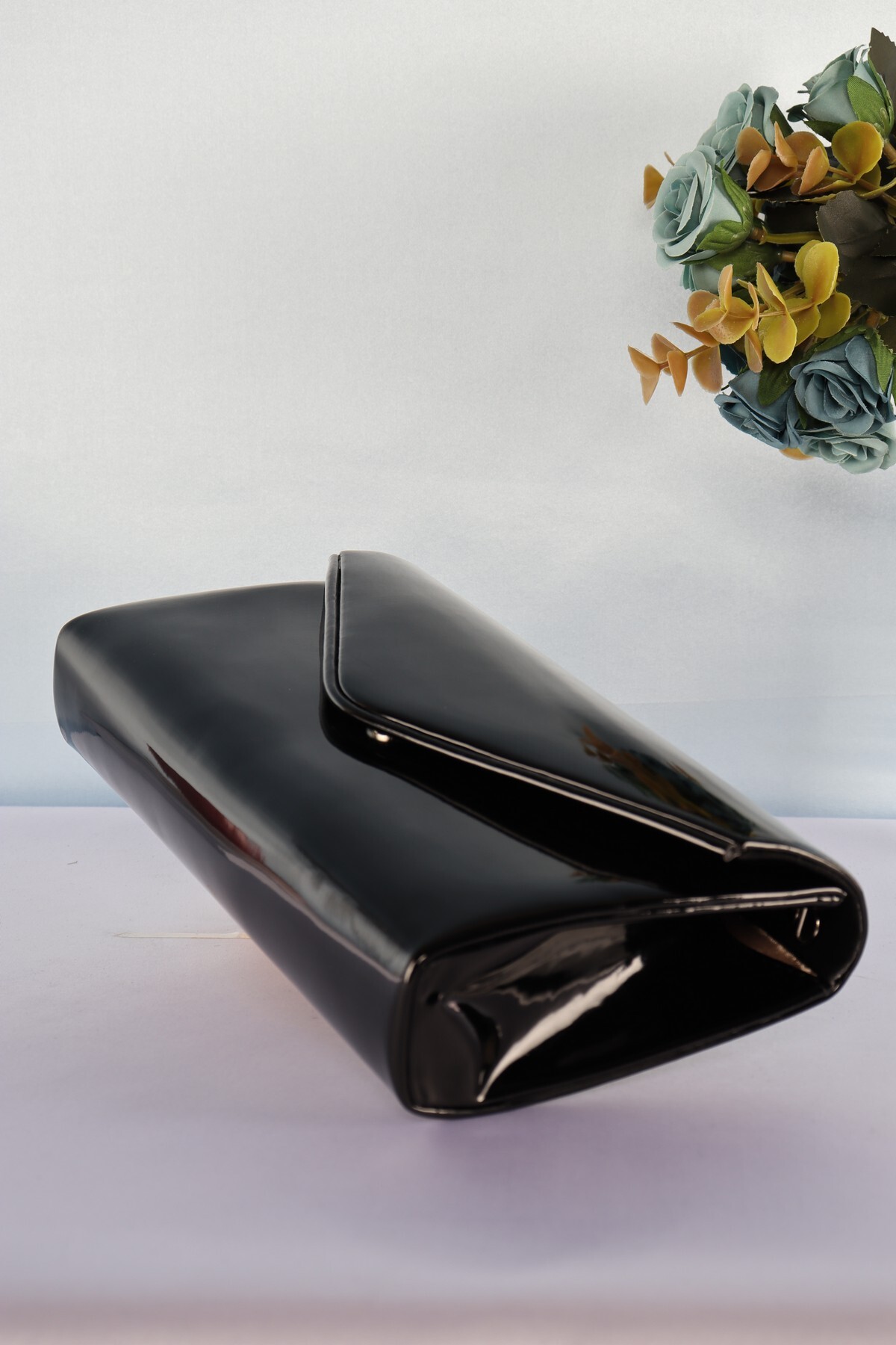 weem bag Elysara EB0405 | Rugan Biyeli Zarf Parıltılı Portföy Çanta görsel 3
