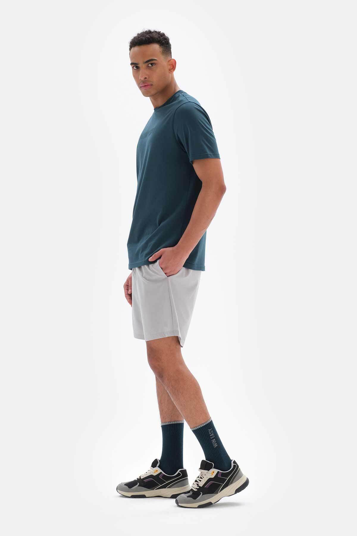 Dagi-Graue Active Herren Basic Leggings Shorts 3