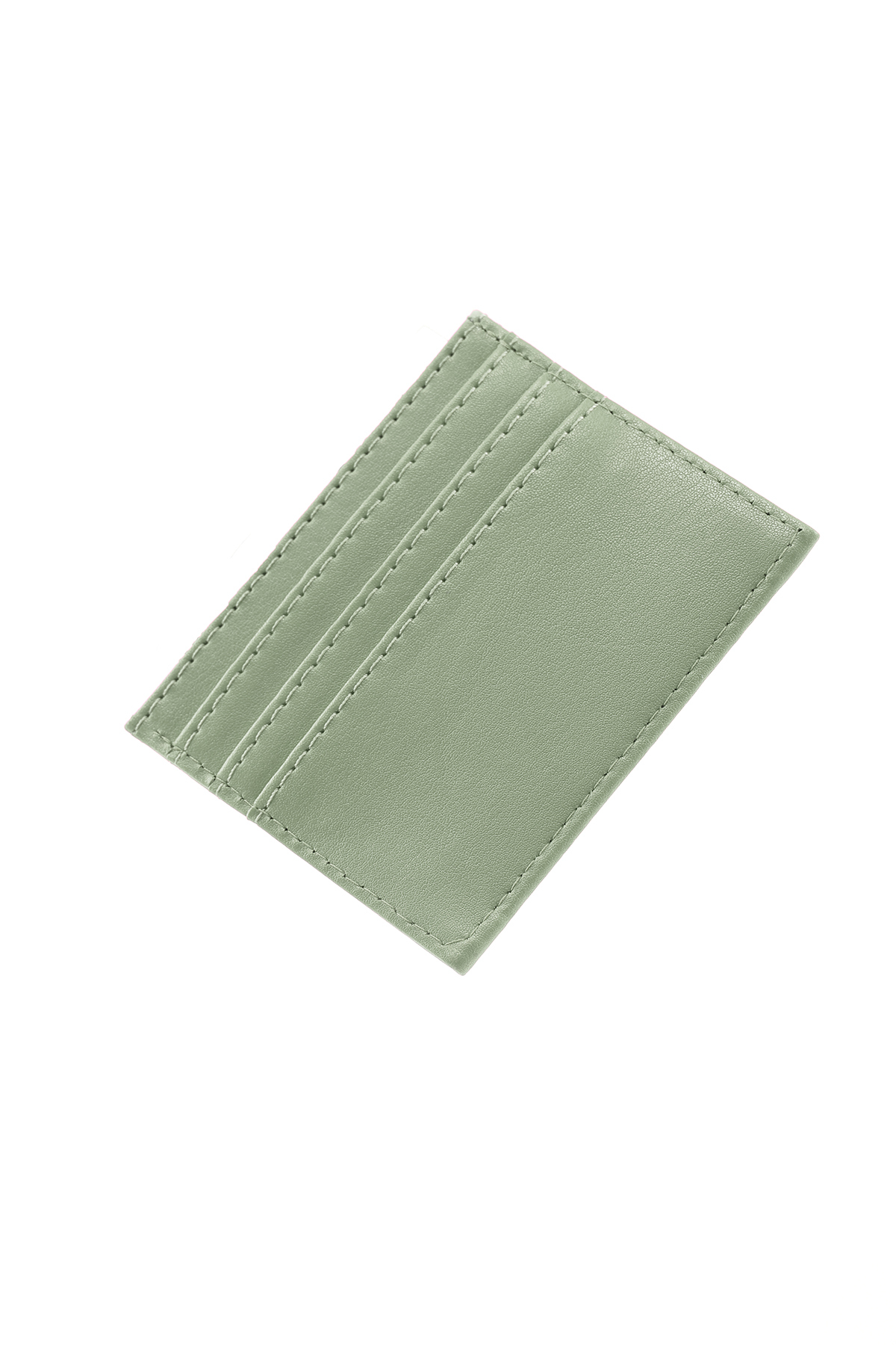 SHAKA Mint Yeşil SHK68 Unisex Suni Deri Süper İnce Model Kağıt Para Bölmeli Kredi Kartı Ve Kartvizitlik Ka görsel 8