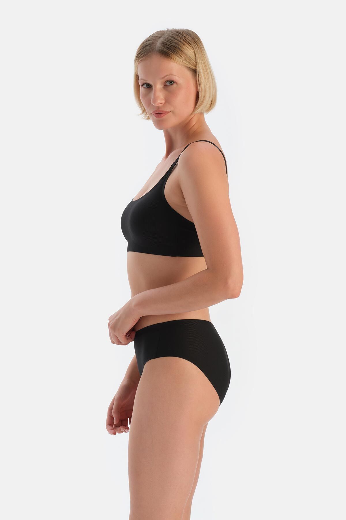 Dagi-Schwarze 2-teilige Camisole-Hipster-Slips 3