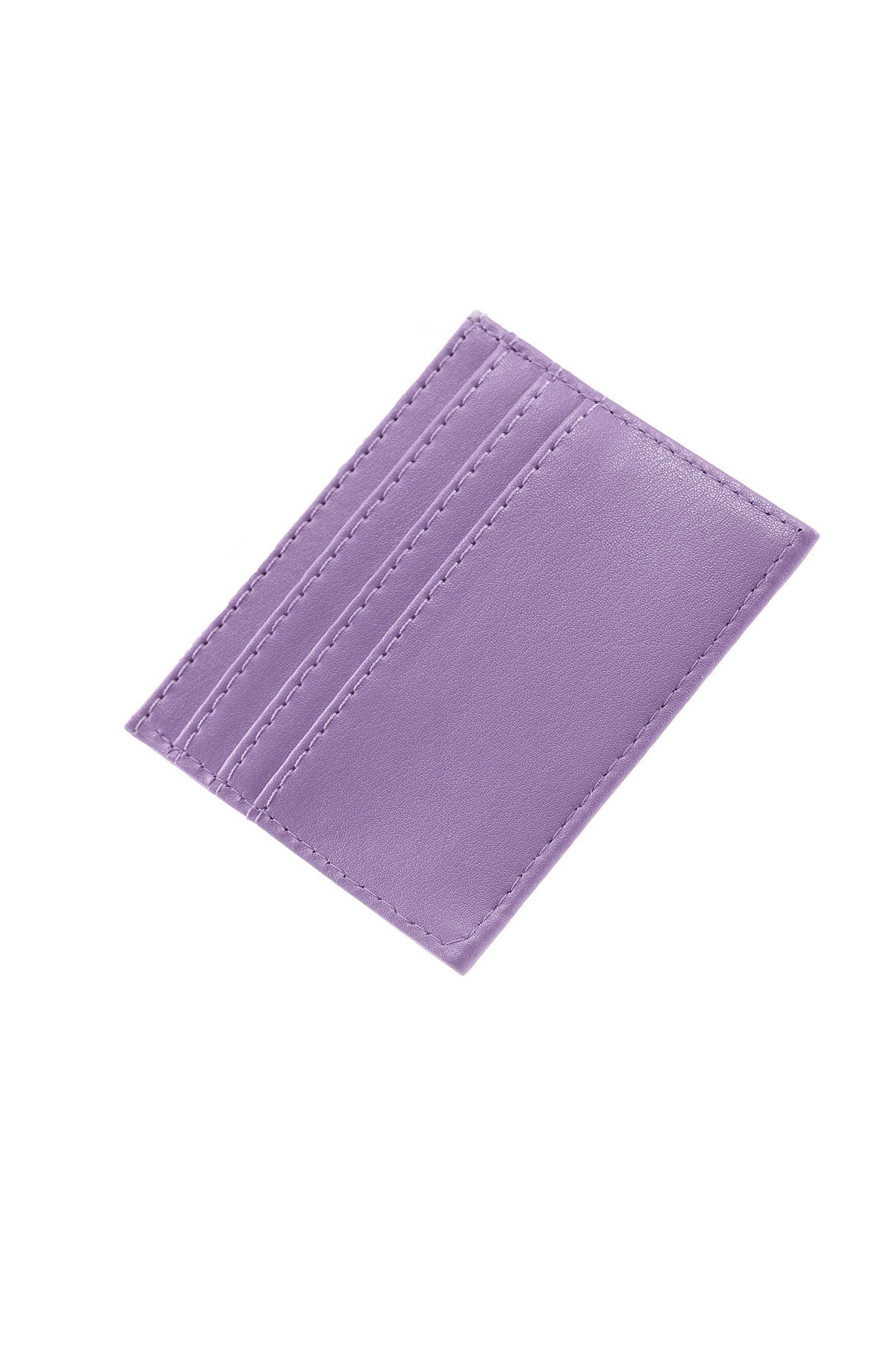 SHAKA Lila SHK68 Unisex Suni Deri Süper İnce Model Kağıt Para Bölmeli Kredi Kartı Ve Kartvizitlik Kartlık görsel 8