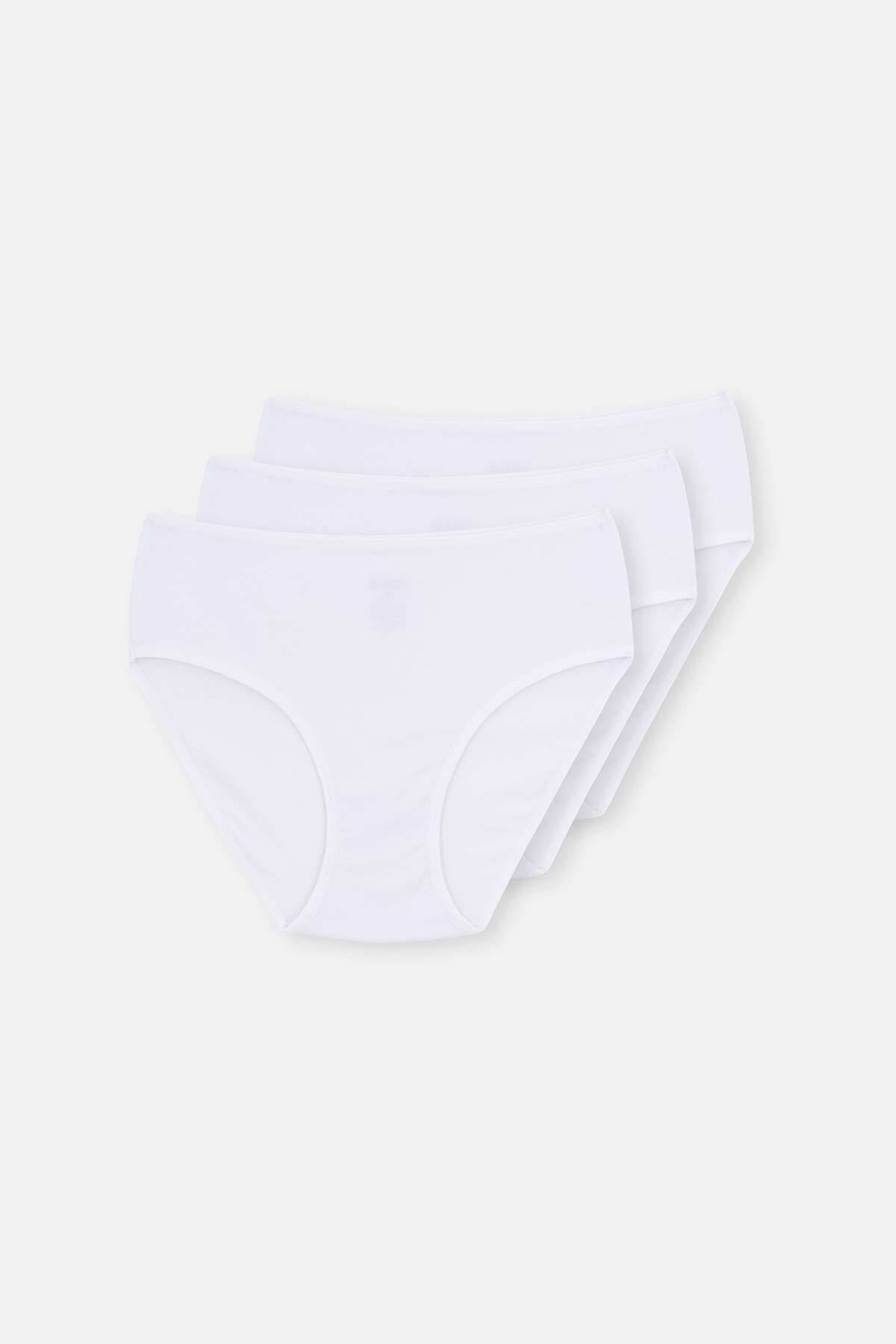 Dagi-Weiße 3-teilige Slip-Slips mit hoher Taille 5