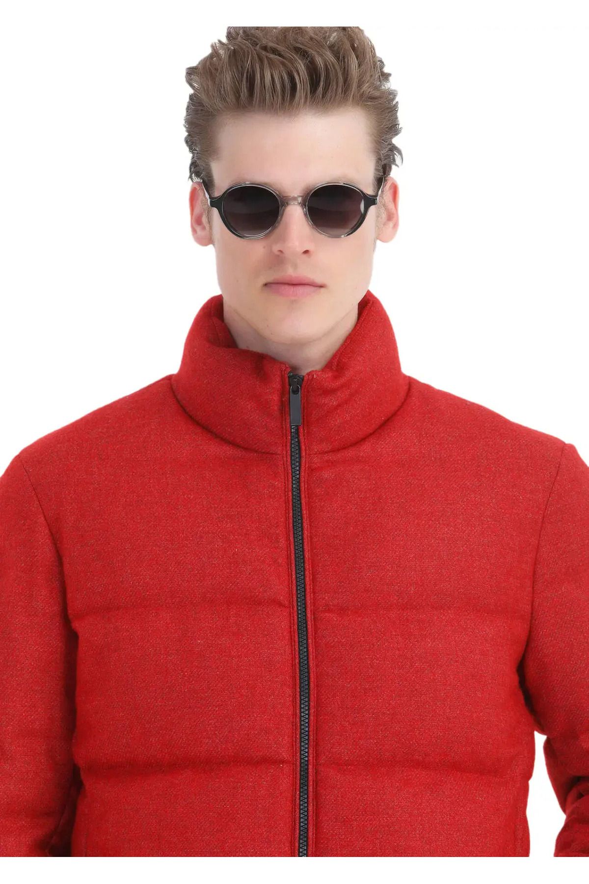 Ramsey-Red Woven Coat 6