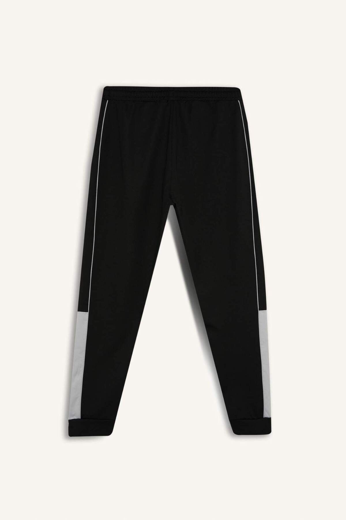 DeFacto-DeFactoFit - Pantaloni de sport de jogger cu talie elastică pentru atlet - țesătură Skuba Diving B4537AX25SP 6