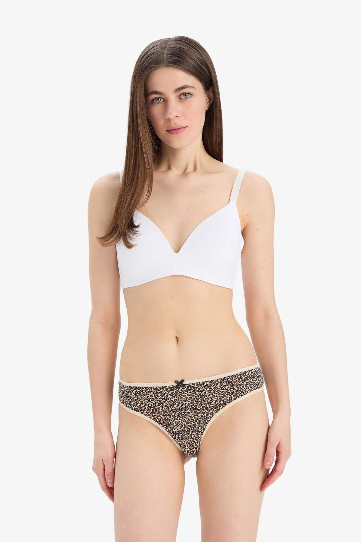 DeFacto-Pack of 3 Slip Panties with Leopard Print to Fall in Love - E4882Ax 8