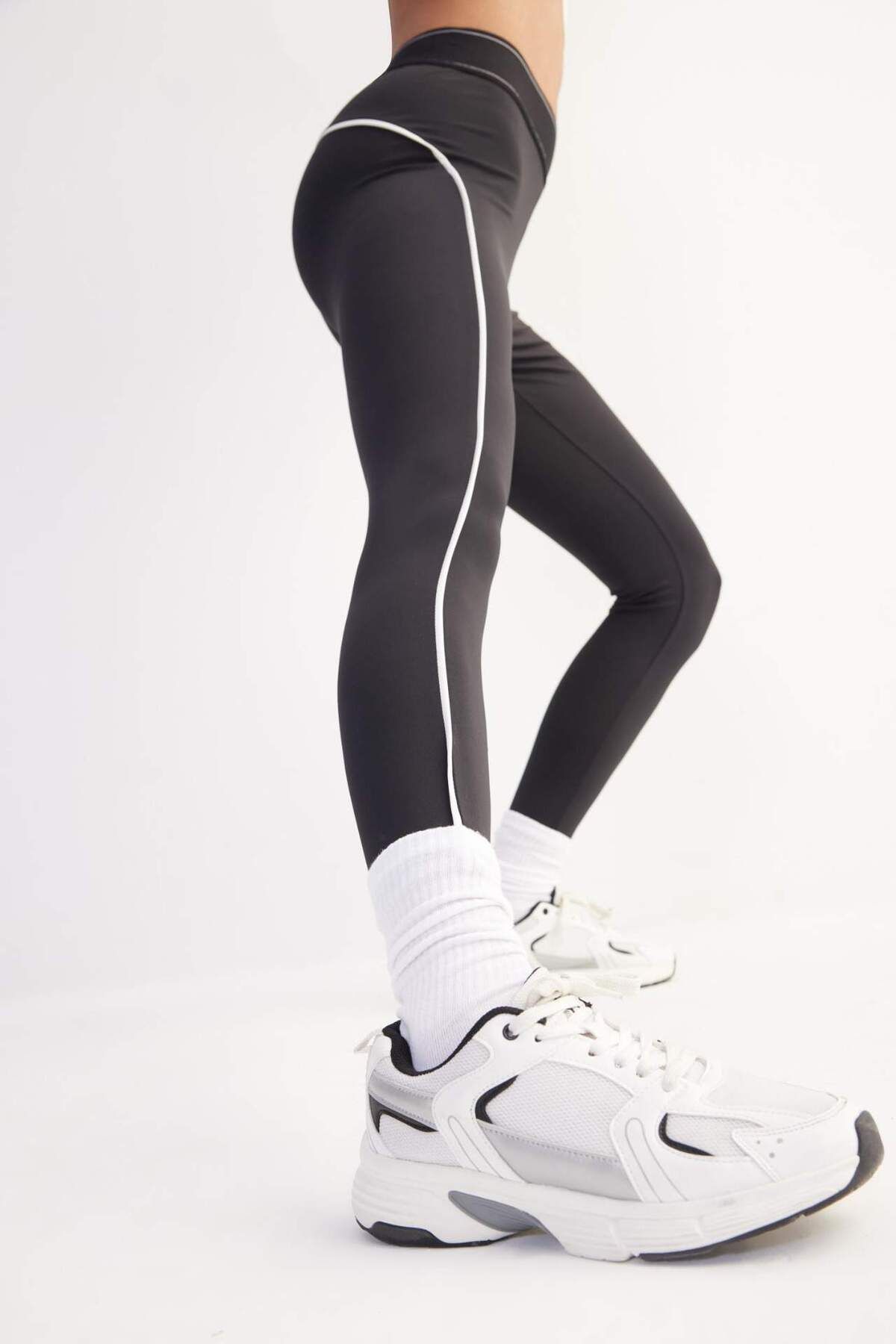DeFacto-Defactofit Waist Hugging Athlete Leggings D7831Ax25Sp 3