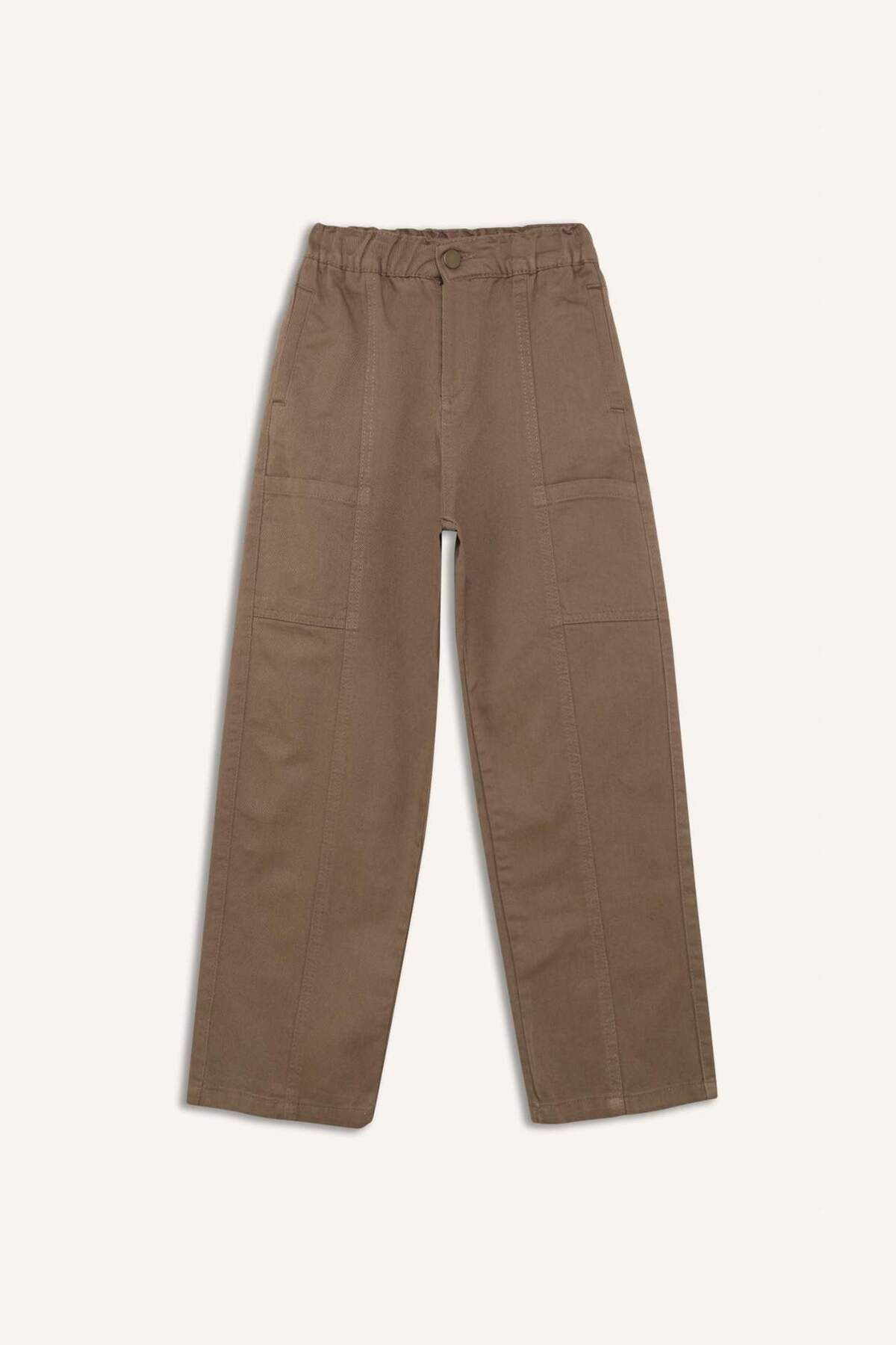 DeFacto-Pantaloni de tip twill cu talie elastică pentru băieți D9850A825SP 8