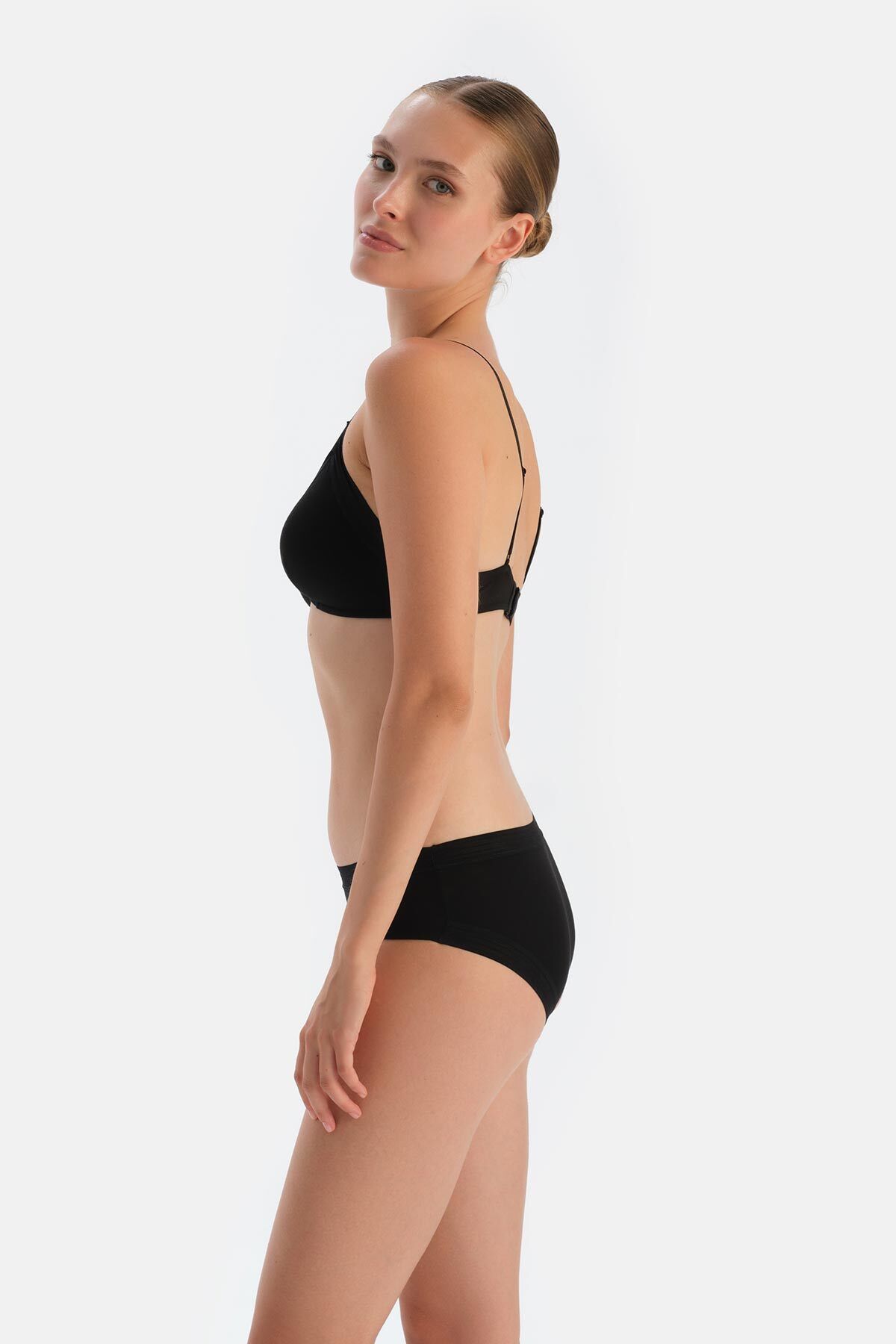 Dagi-Black 1330Kc Basic Triangle Form Soft Bra 3