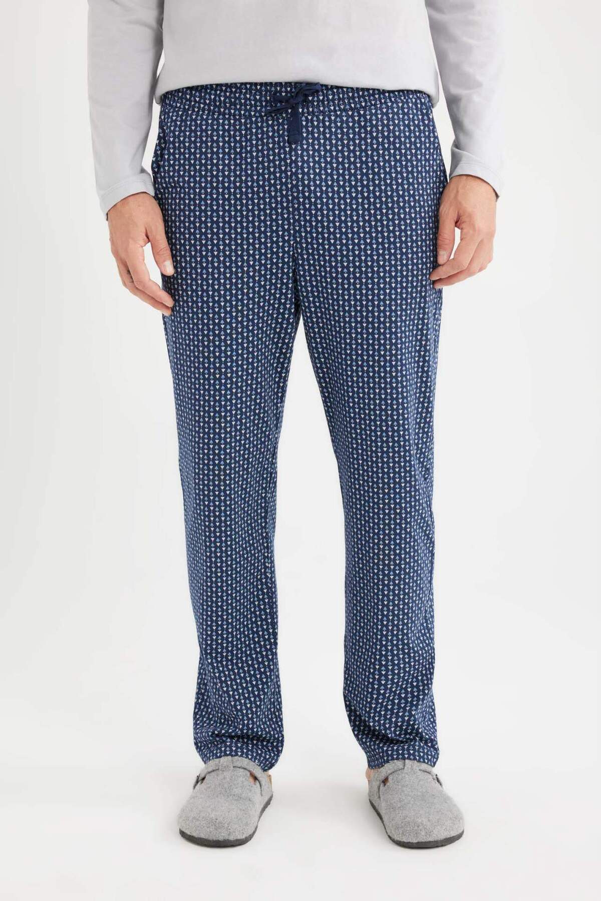 DeFacto-Checked Pocket Regular Fit Sleepwear Bottom - D8227Ax24Wn 3