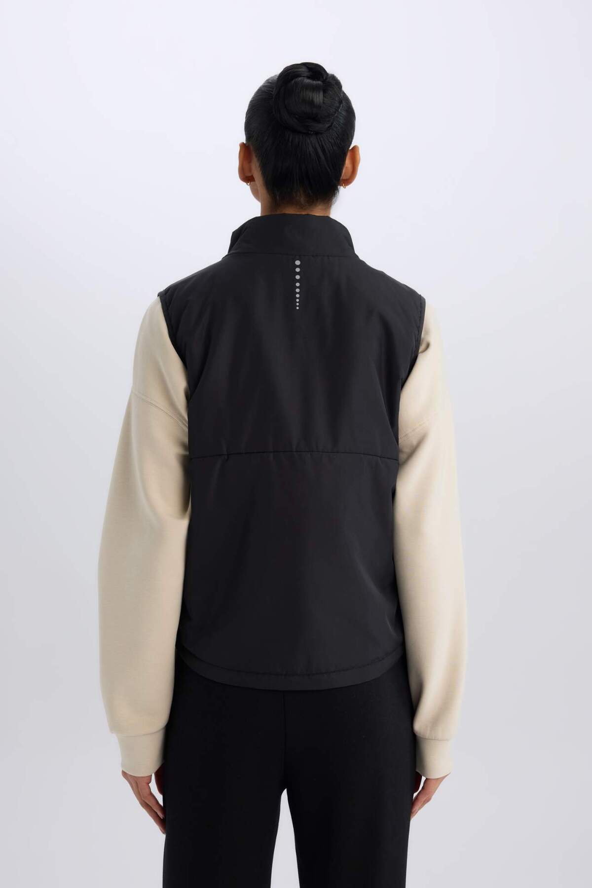 DeFacto-Defactofit Water Repellent Regular Fit Zipper Sports Vest D6081Ax25Sp 8