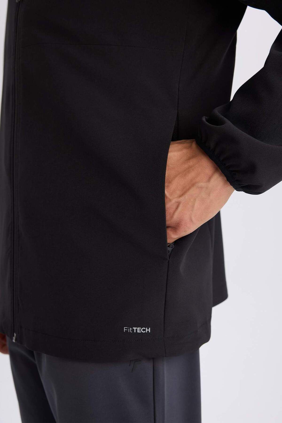 DeFacto-Defactofit - Hooded and Zippered Regular Fit Coat D6179Ax25Sp 8