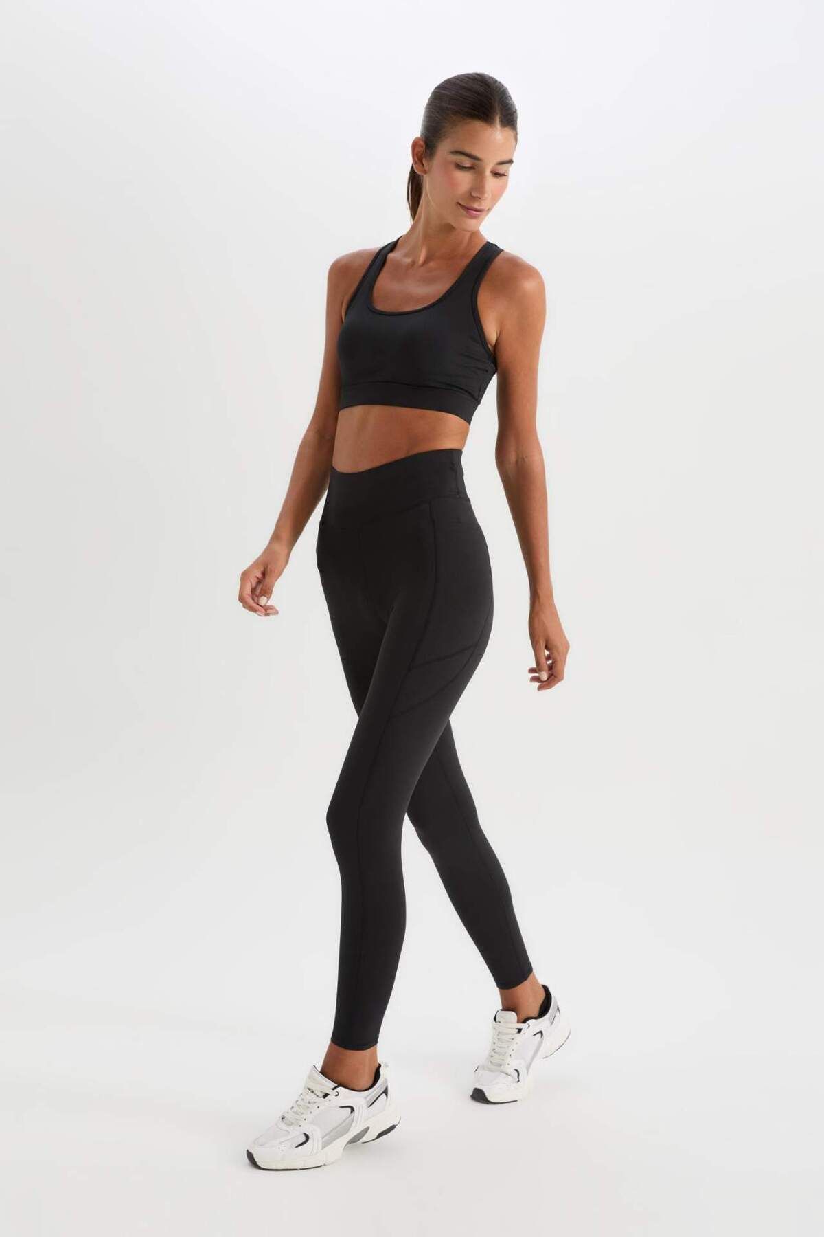 DeFacto-Defactofit Waist Hugging Athlete Leggings B4580Ax25Sp 2