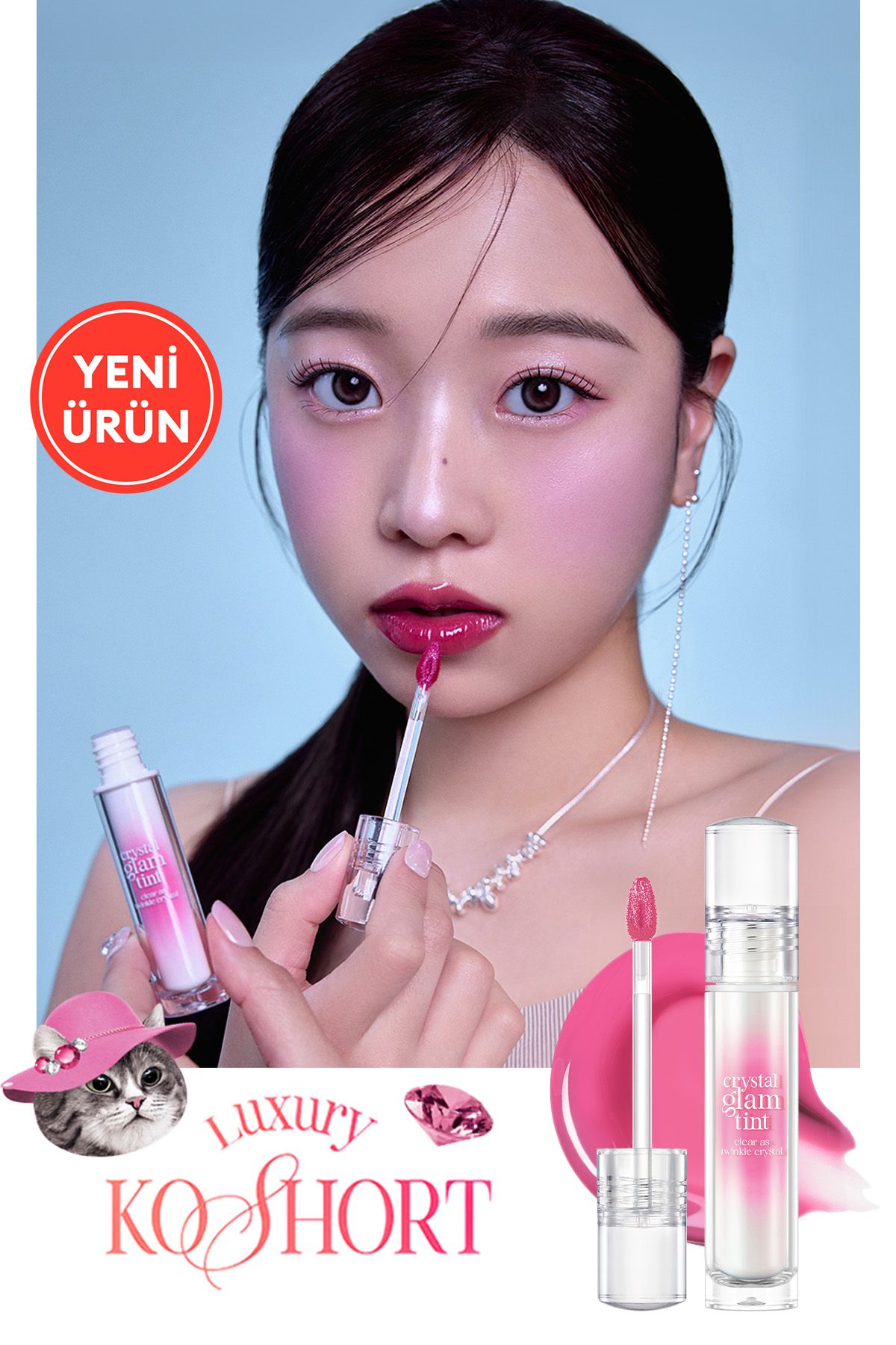 CLIO-Clio Crystal Glam Tint - Stickiness, Non-Giving, Intense Shine (16 Luxury Mauve Ruby) 1