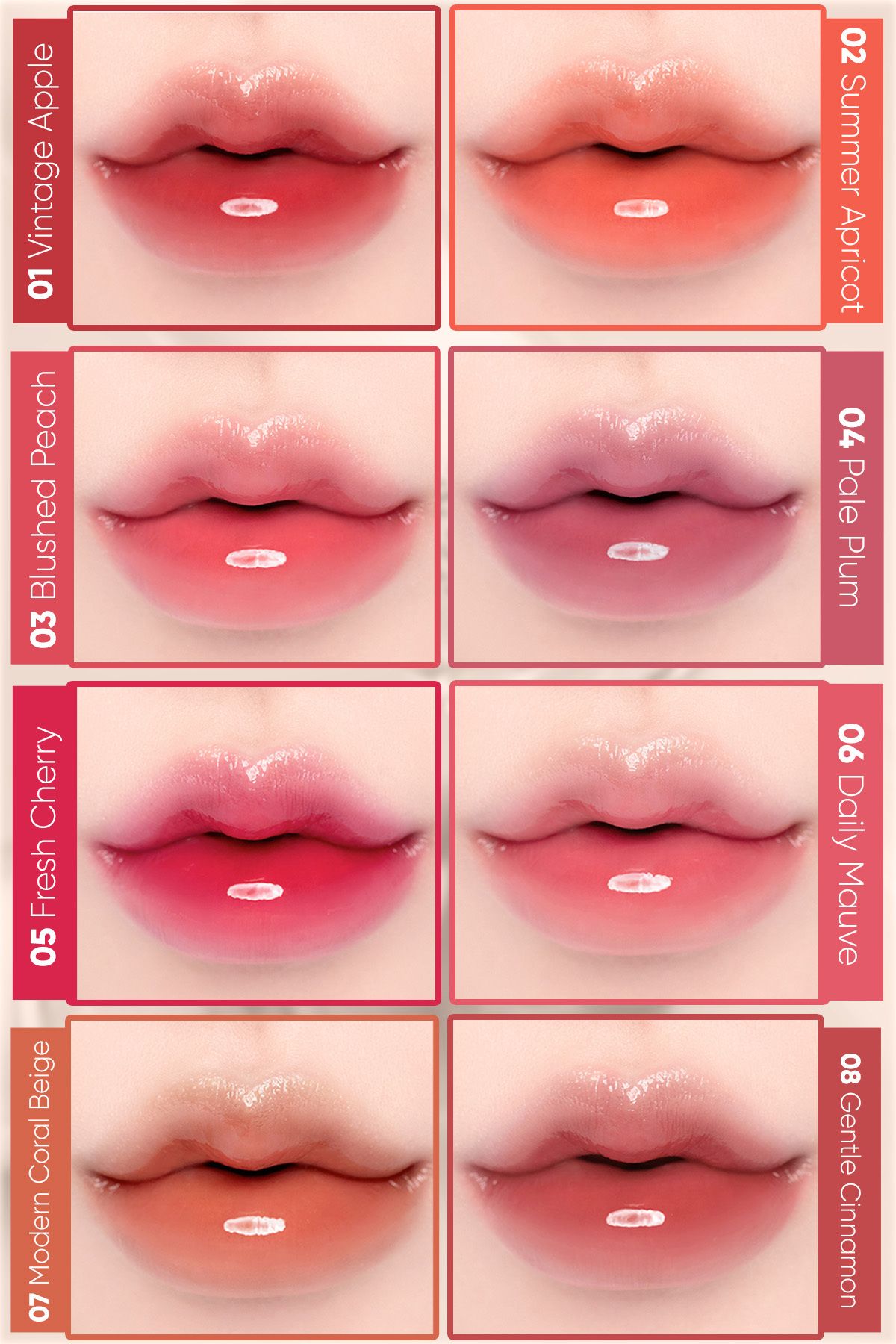 CLIO-Clio Crystal Glam Tint - Adhesiveness, Non-Giving, Intense Shining (09 Bare Peach) 4