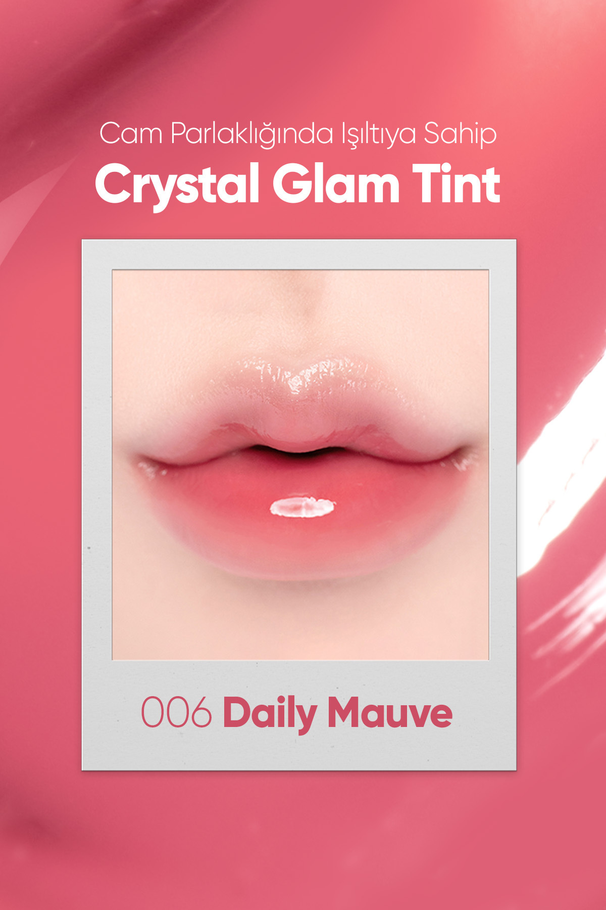 CLIO-Clio Crystal Glam Tint - Adhesiveness, Non-Giving, Intense Shimmer (06 Daily Mauve) 2