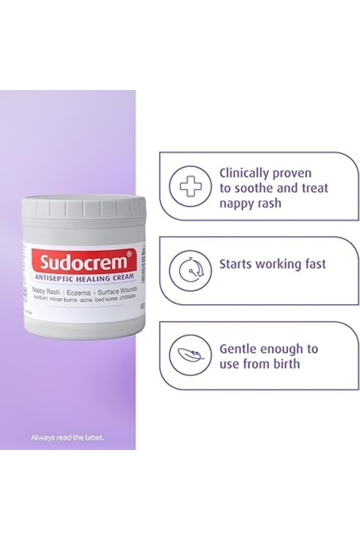 Sudocrem-Sudocrem Antiseptic Healing Cream To Protect Rash And Surface Wound - 250g 1