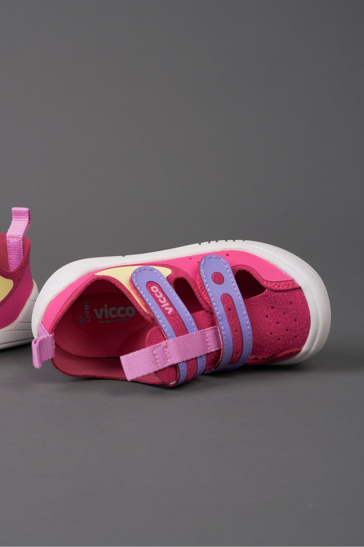 Vicco-Riga Basic Girl's First Step Fuchsia Shoes - Comfortable Daily Design 7