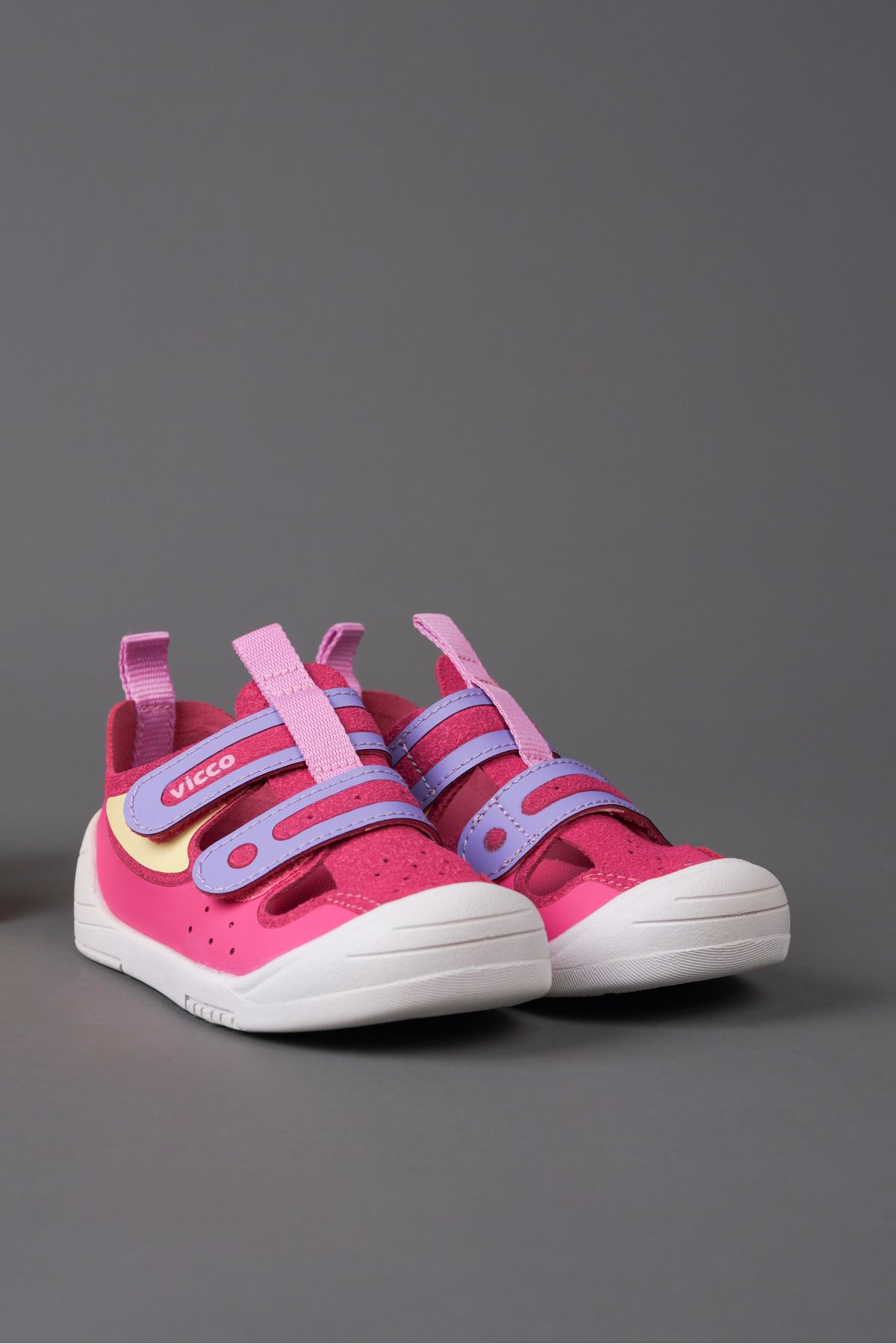Vicco-Riga Basic Girl's First Step Fuchsia Shoes - Comfortable Daily Design 3