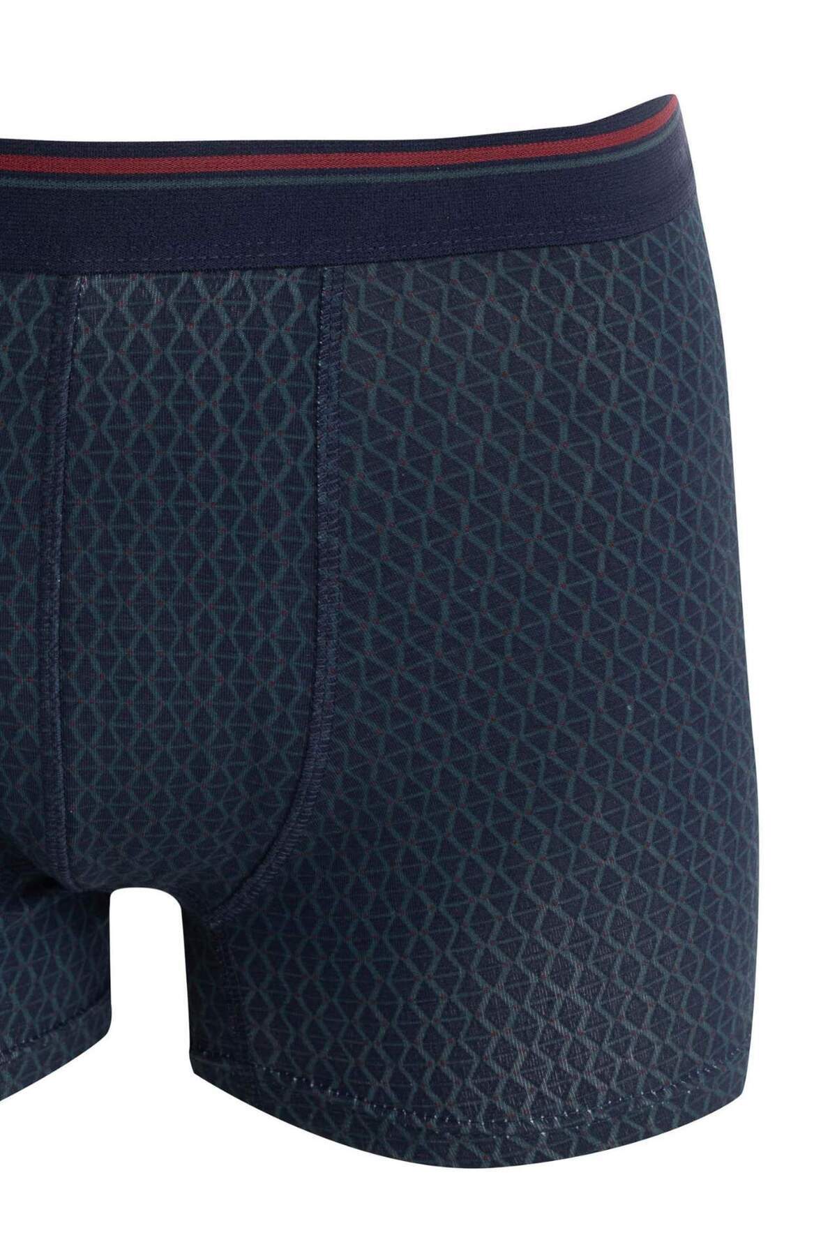 DeFacto-C9561Ax24Wn Model Checked 3-Piece Boxer Set 4