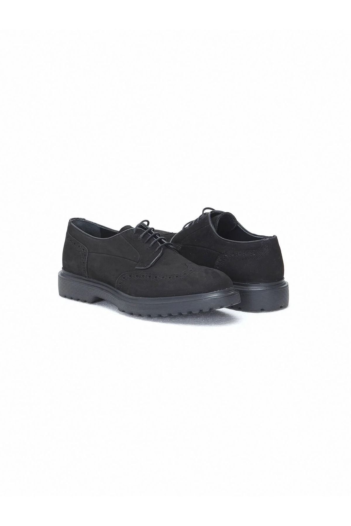 Kip-Black Leather Smart Casual Shoes 3
